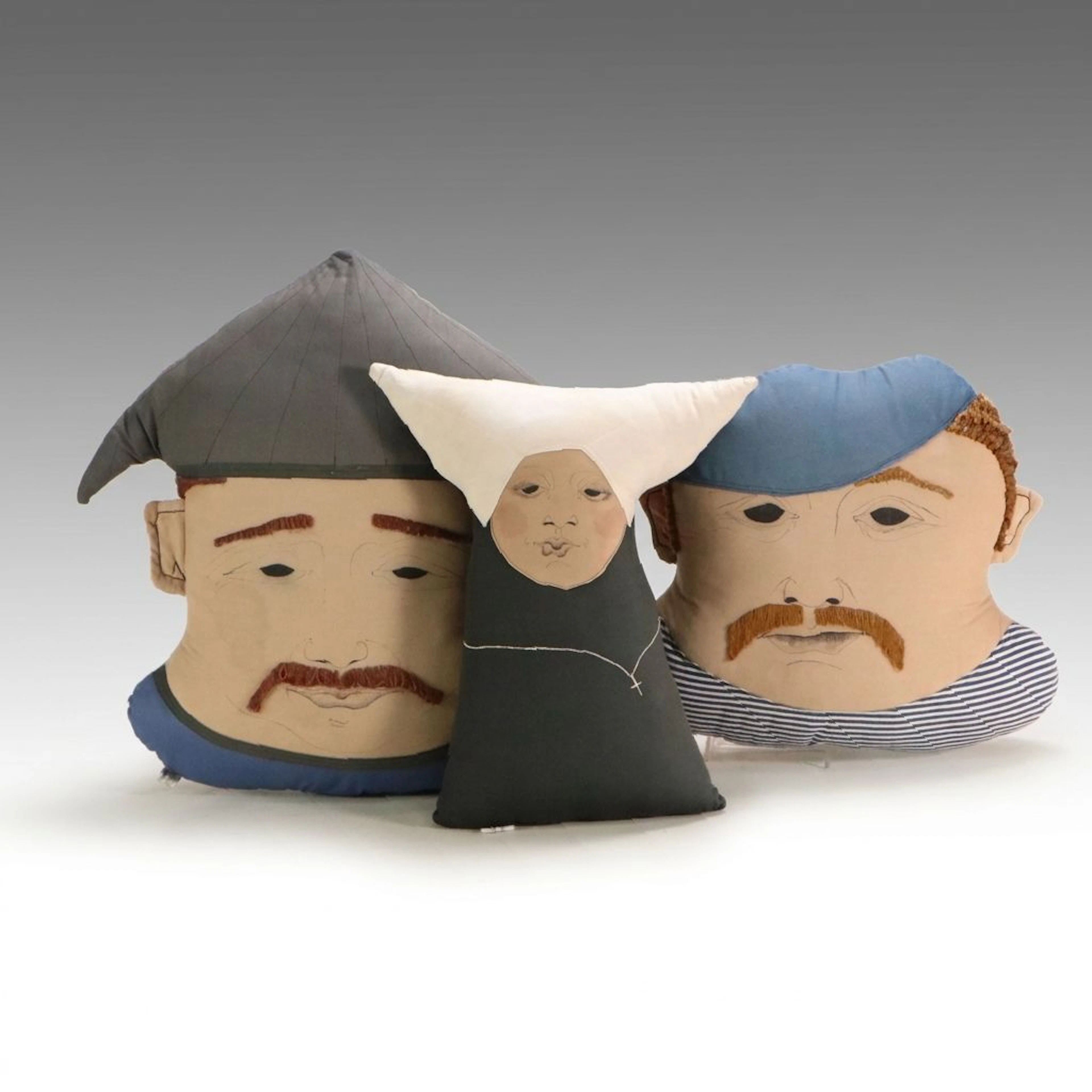 VBL Concepts Folk Art Character Accent Pillows