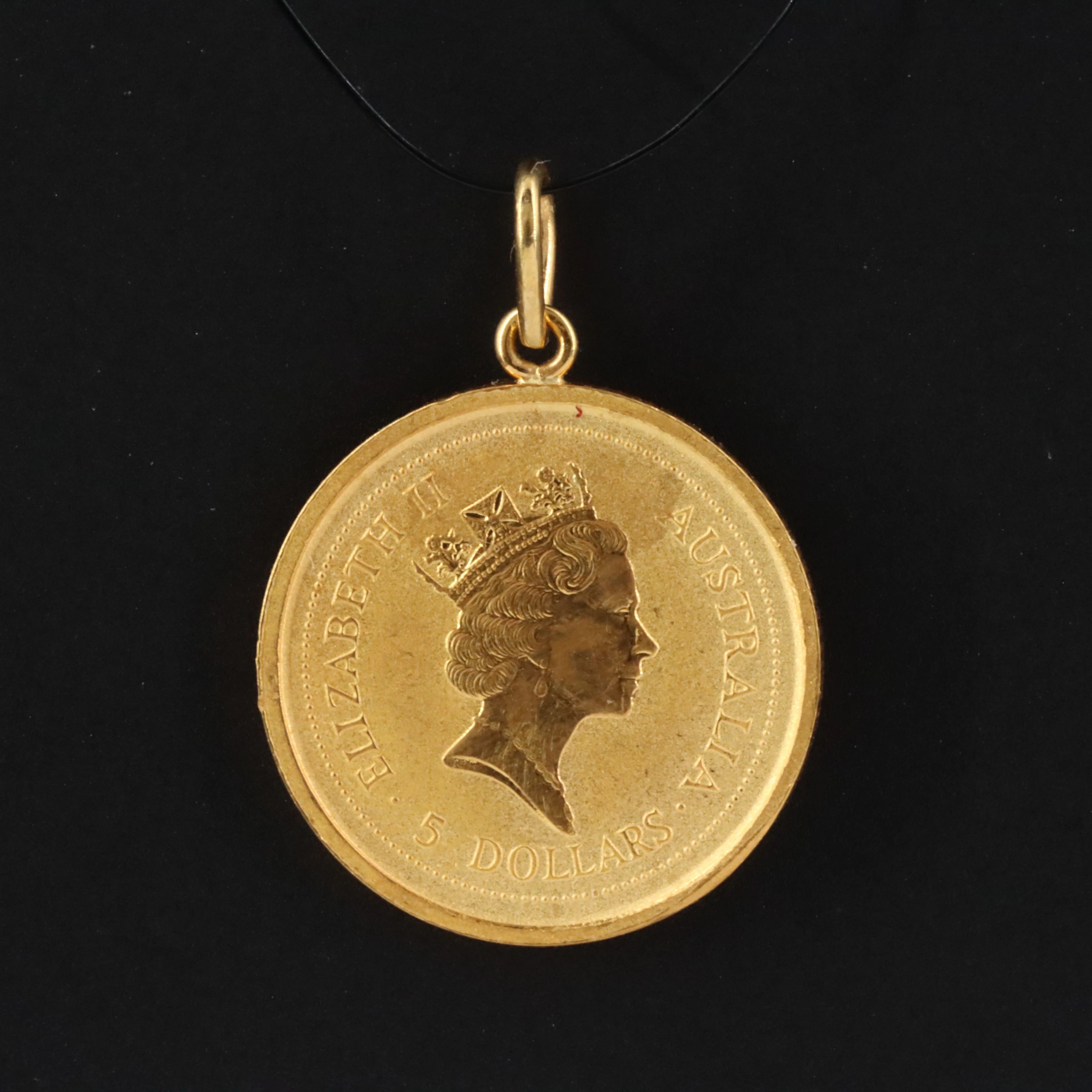 1997 Australian $5 Gold Coin Pendant