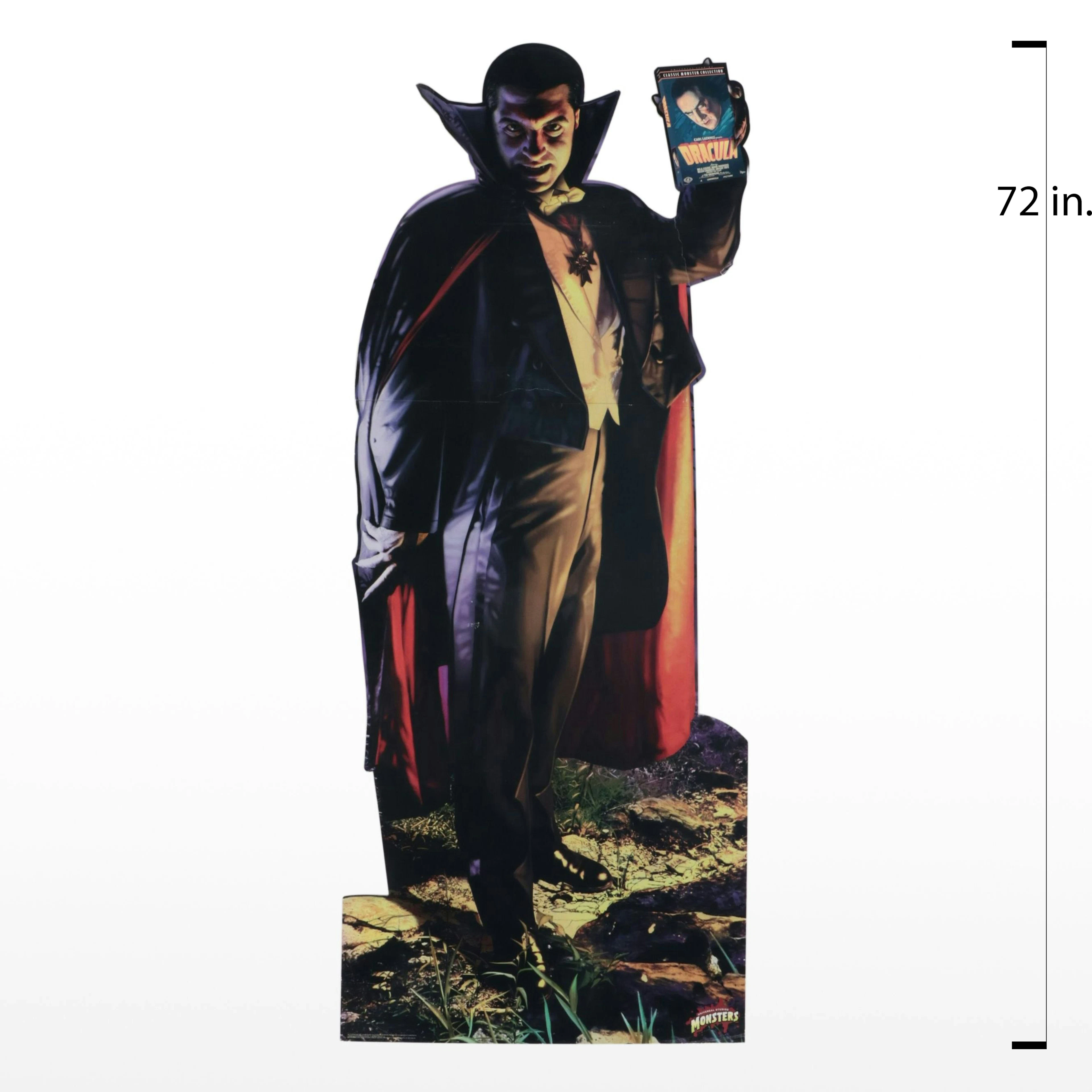 Universal Studios "Dracula" Movie Lifesize Cardboard Cutout, 1999