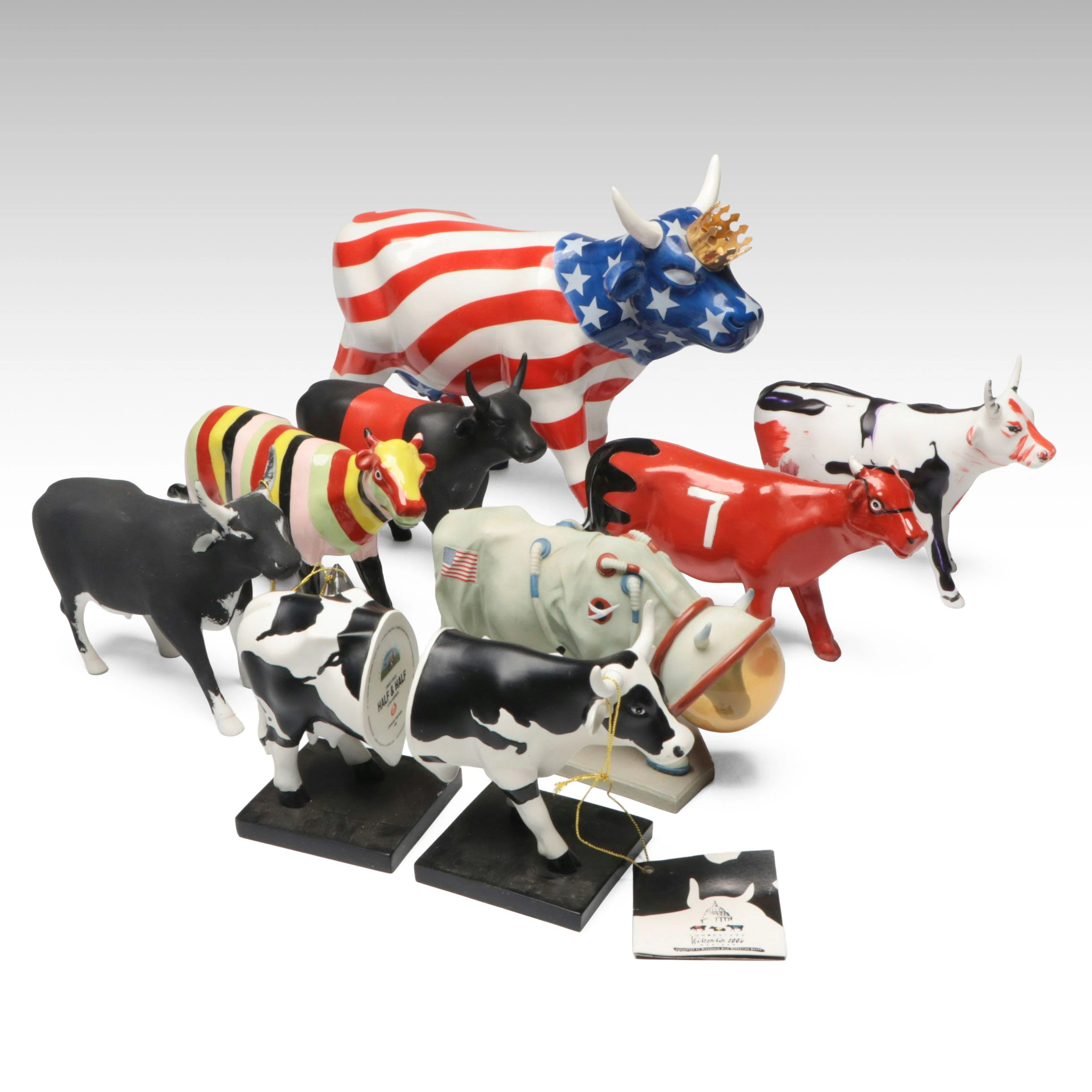 CowParade "Half and Half," "Mooooonwalk" and More Cow Figurines