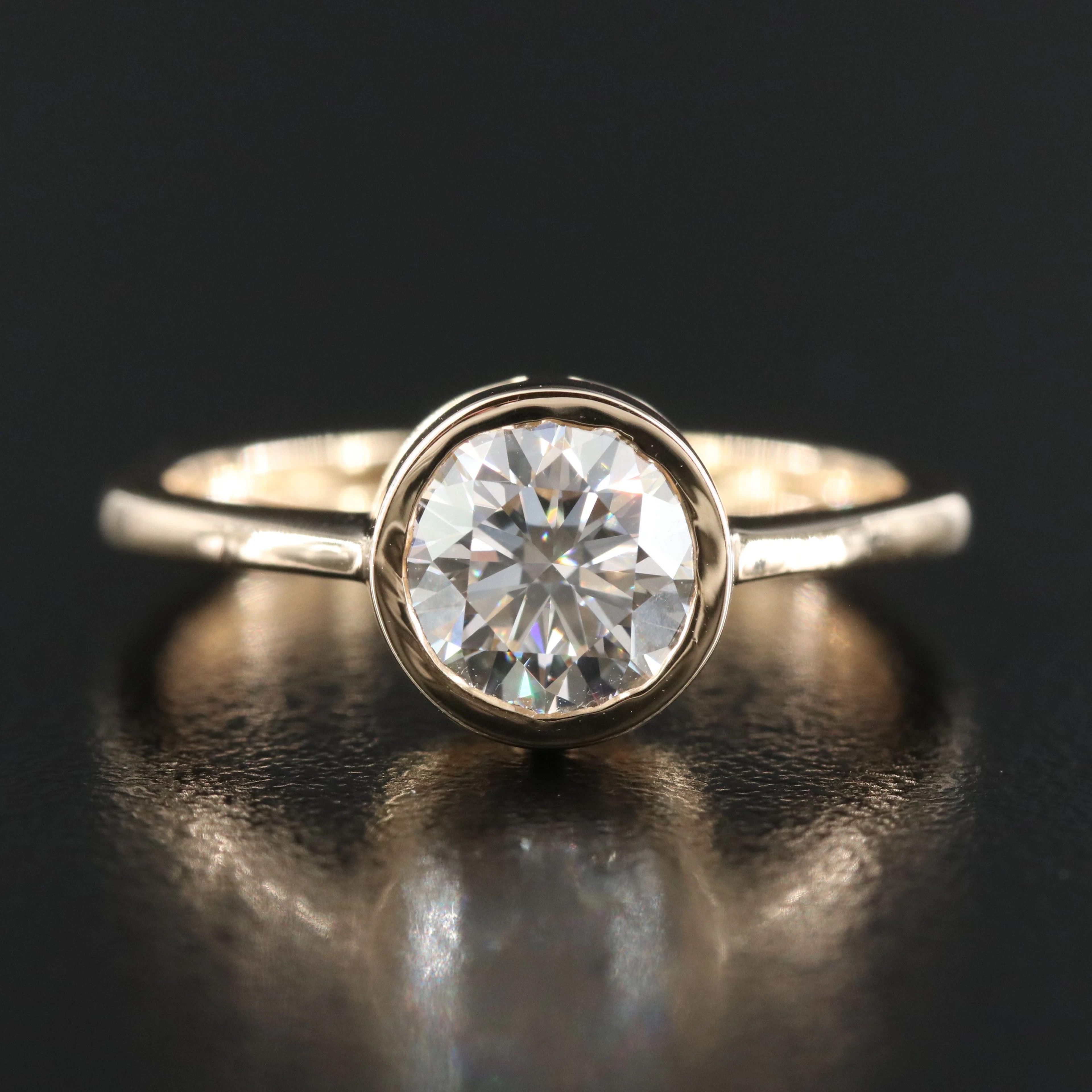 14K 1.20 CT Lab Grown Diamond Ring with IGI Report