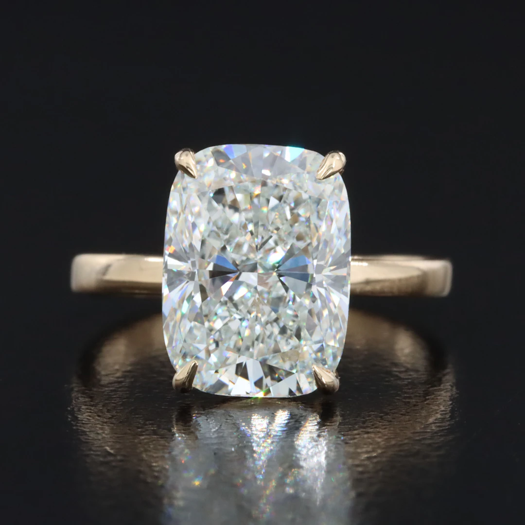 14K 5.06 CT Lab Grown Diamond Solitaire Ring with IGI Report