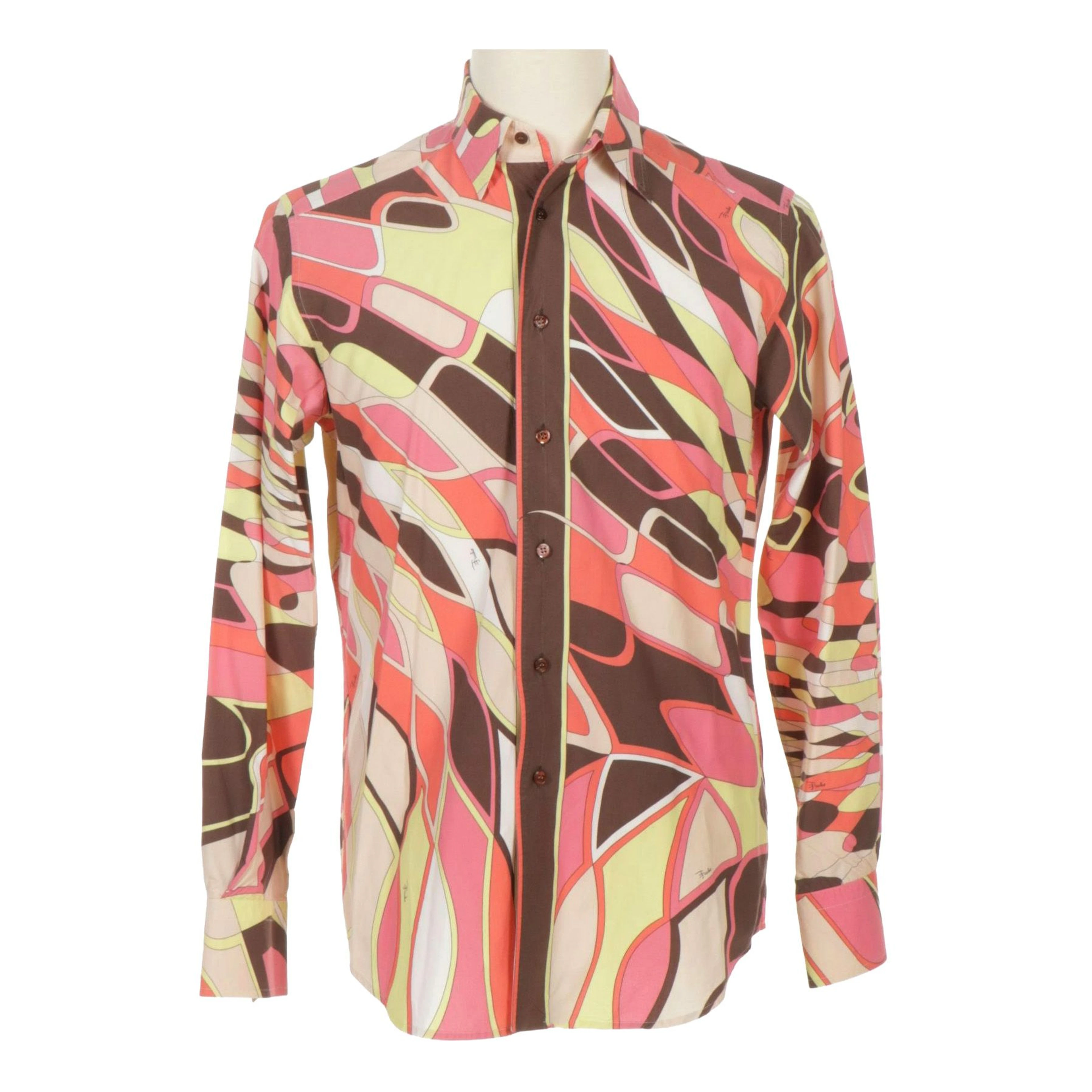 Men's Emilio Pucci Abstract Graphic Print Button Down Shirt