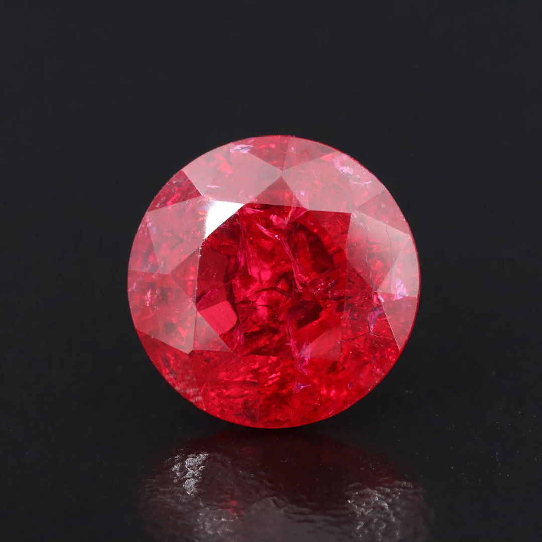 Loose 6.61 CT Lab Grown Ruby