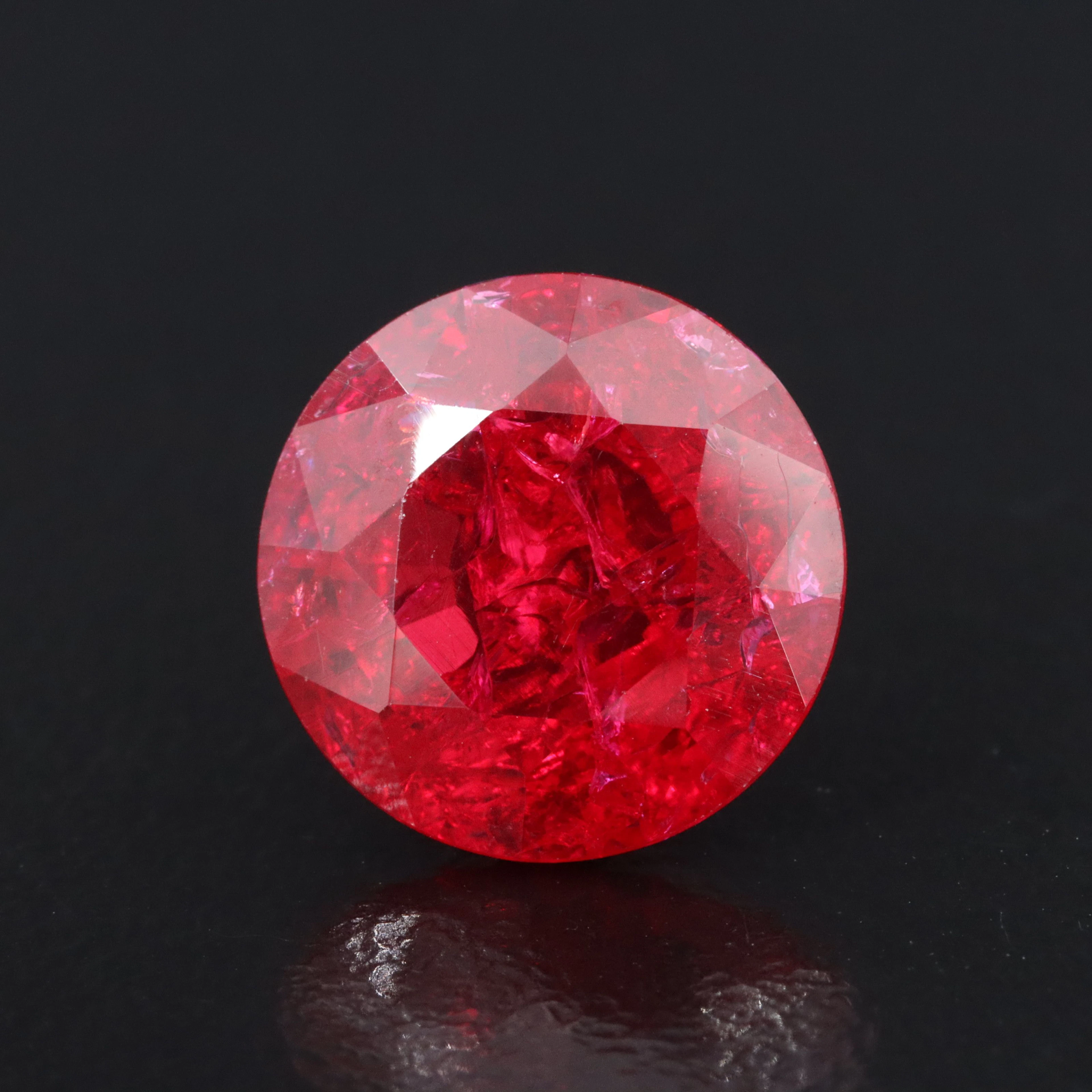 Loose 6.61 CT Lab Grown Ruby