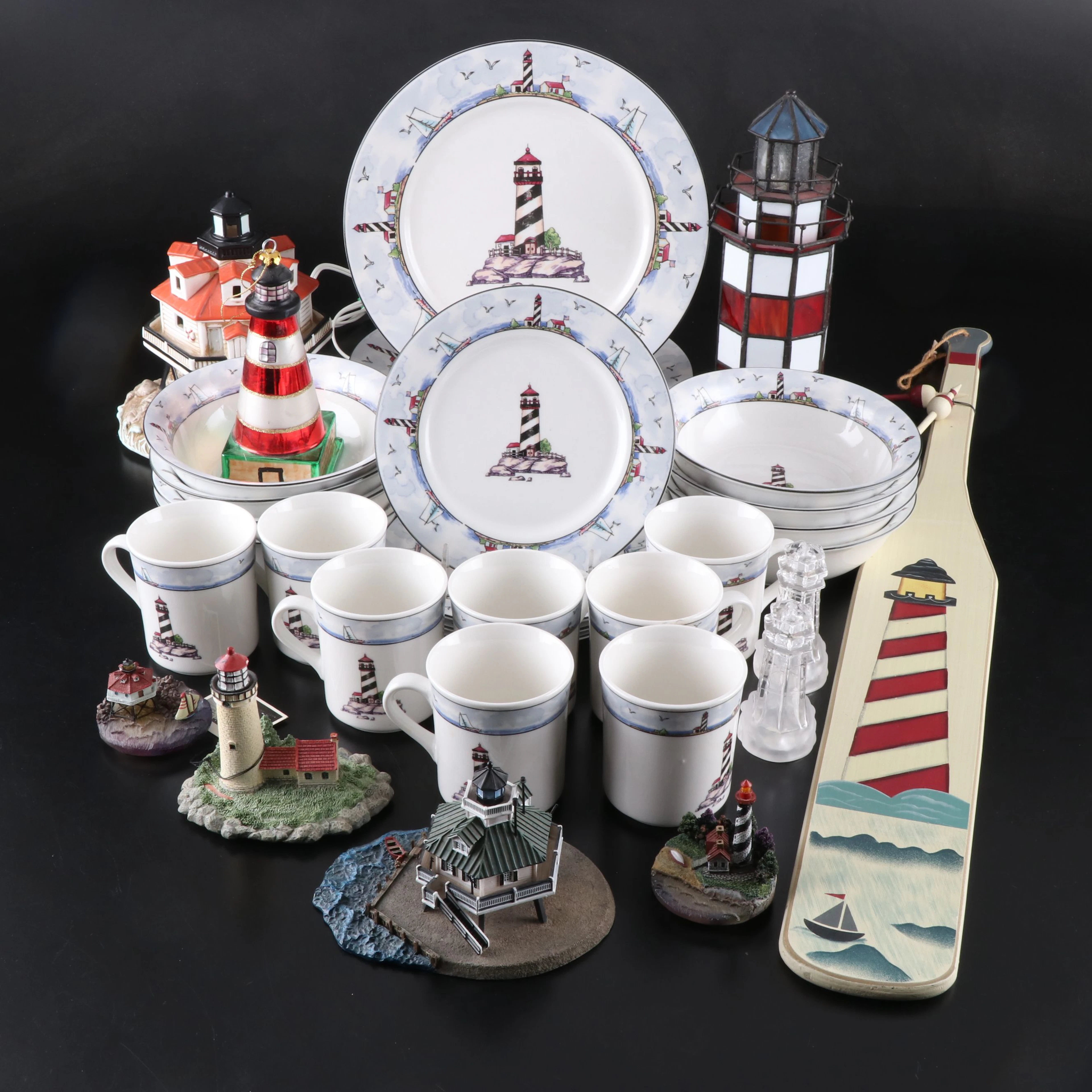 Totally Today "Coastal Lighthouse" Dinnerware with More Nautical Décor