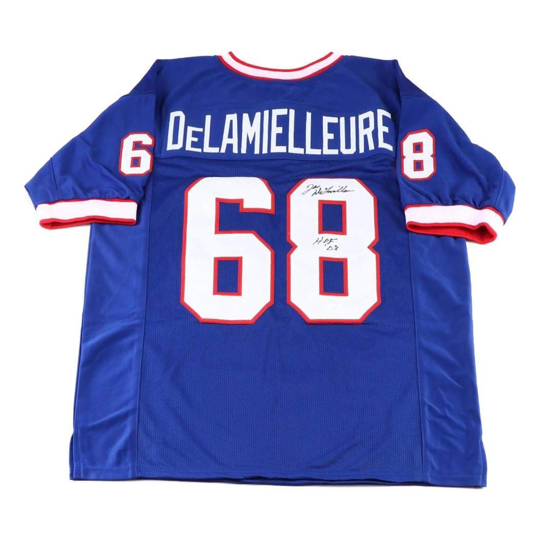 Joe DeLamielleure Signed “HOF ‘03” Buffalo Bills Football Jersey, JSA