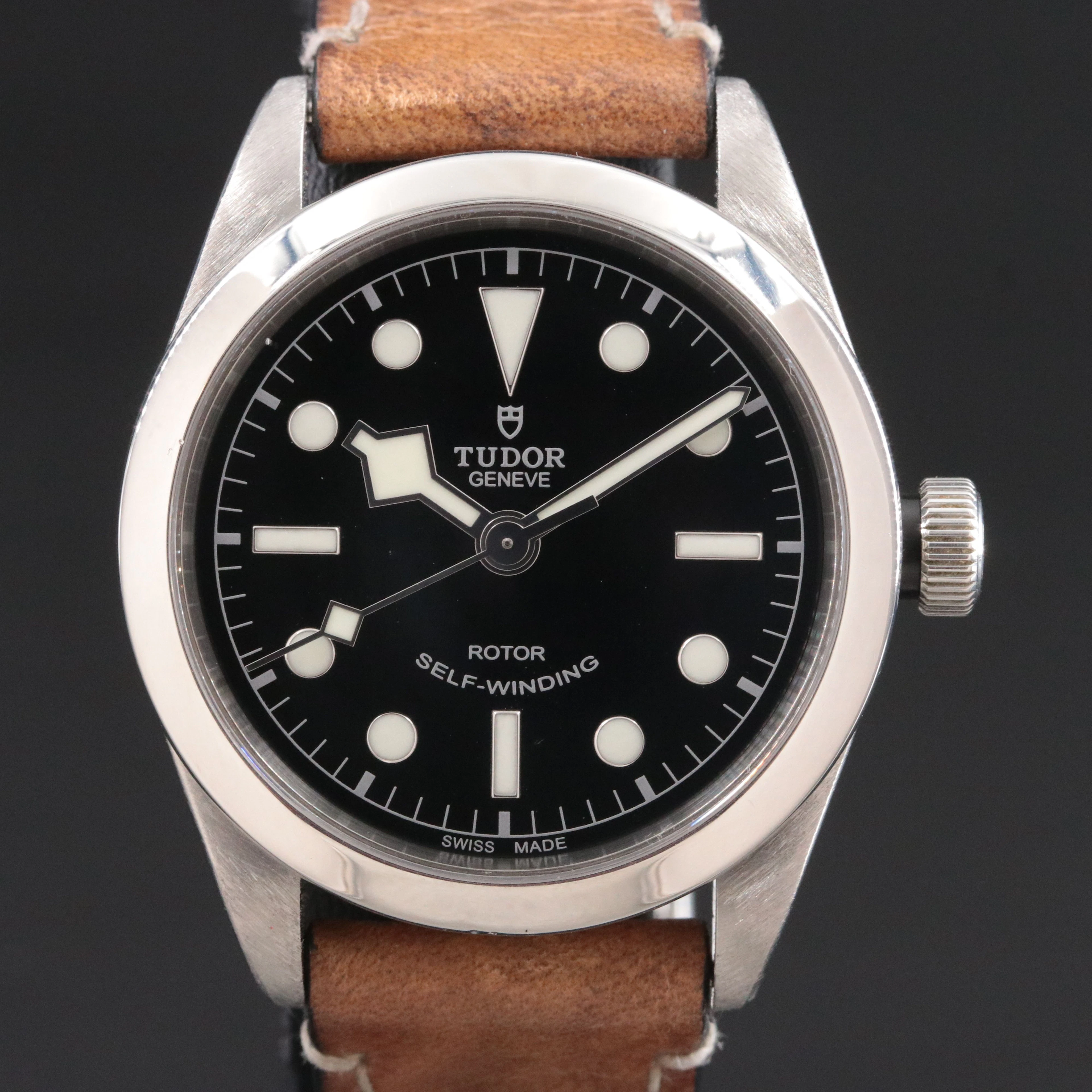 Tudor Heritage Black Bay 36mm Black Steel Automatic Watch Ref. 79500