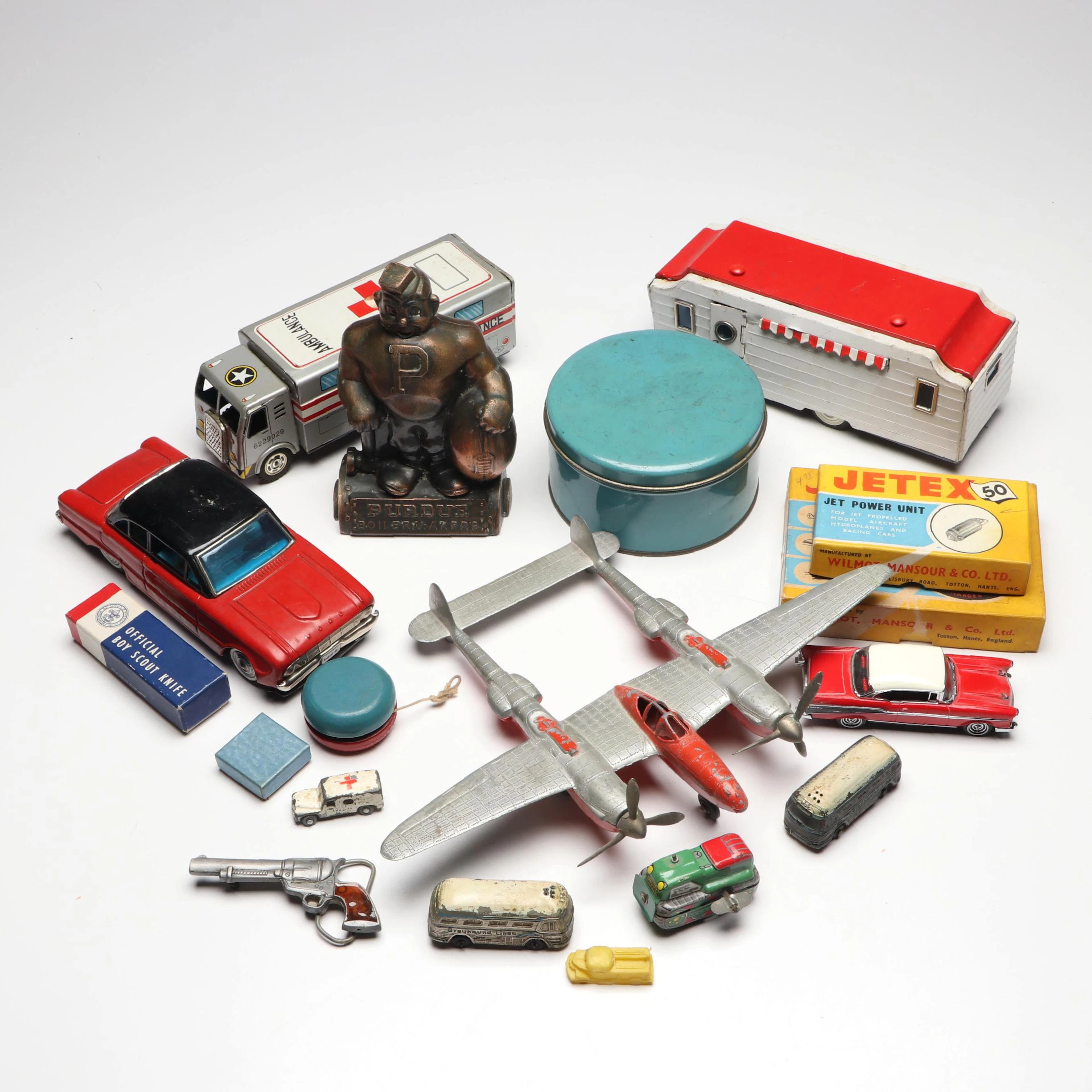Hubley, Bandai, Dinky and More Vehicles with Other Toys and Accessories