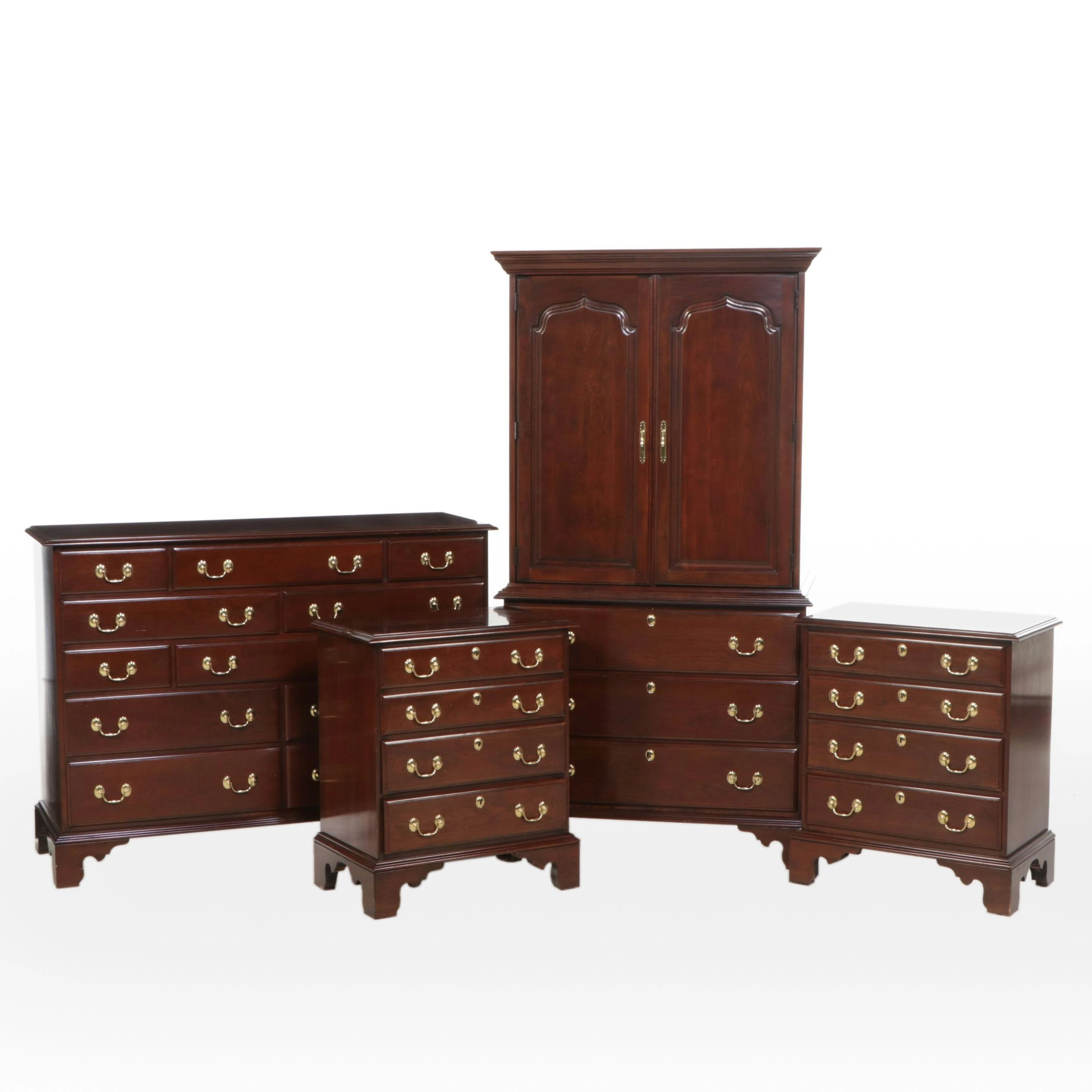 Harden Furniture Federal Style Mahogany Four-Piece Bedroom Suite