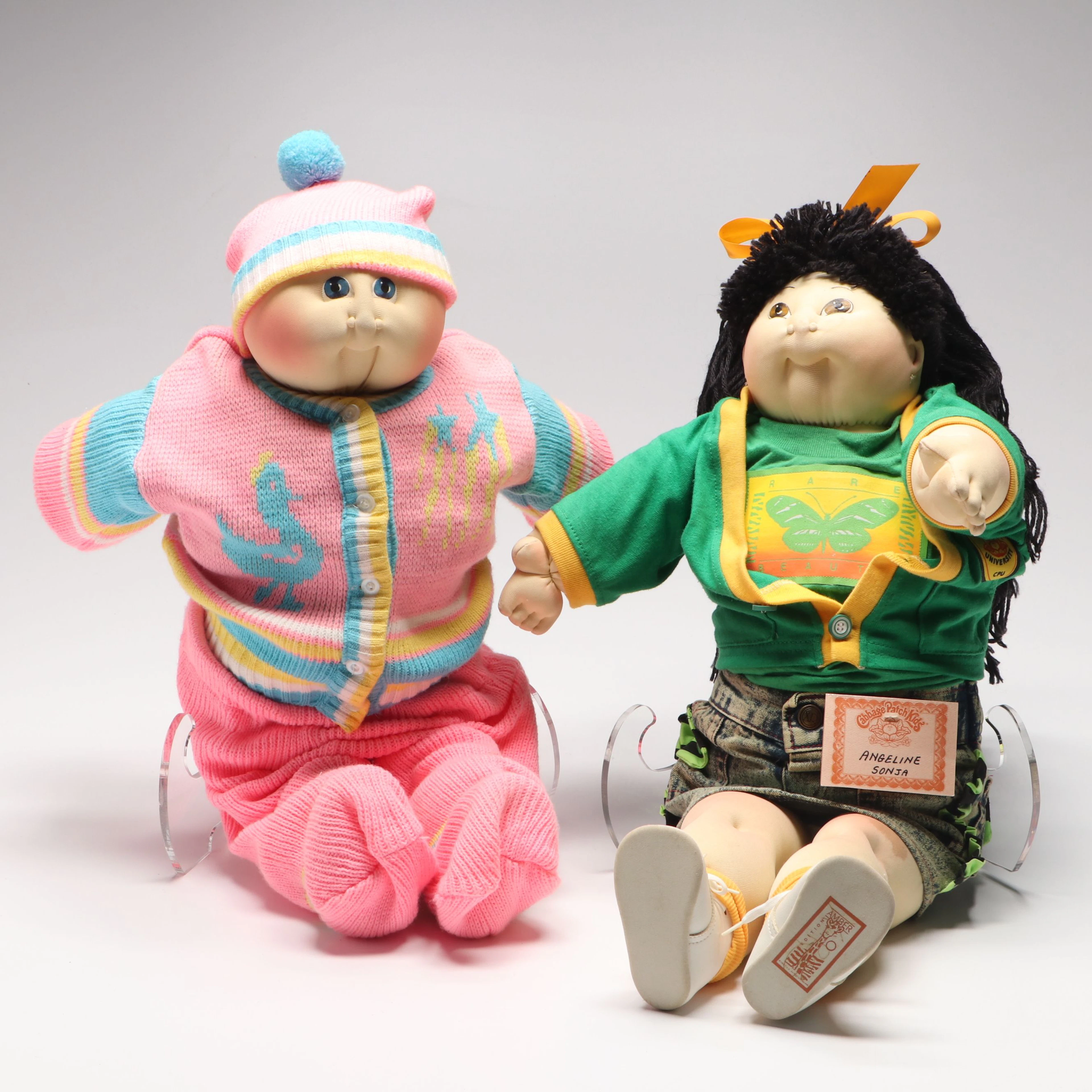 Cabbage Patch Kid Cloth Dolls, Late 20th Century