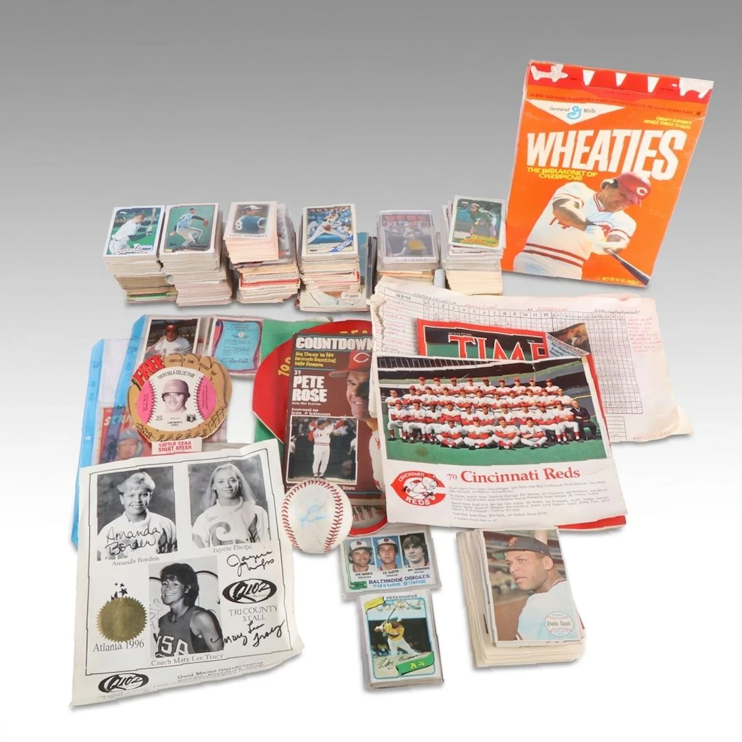 Baseball Cards, Wheaties Box, Collectible Coins, and More Sports Memorabilia