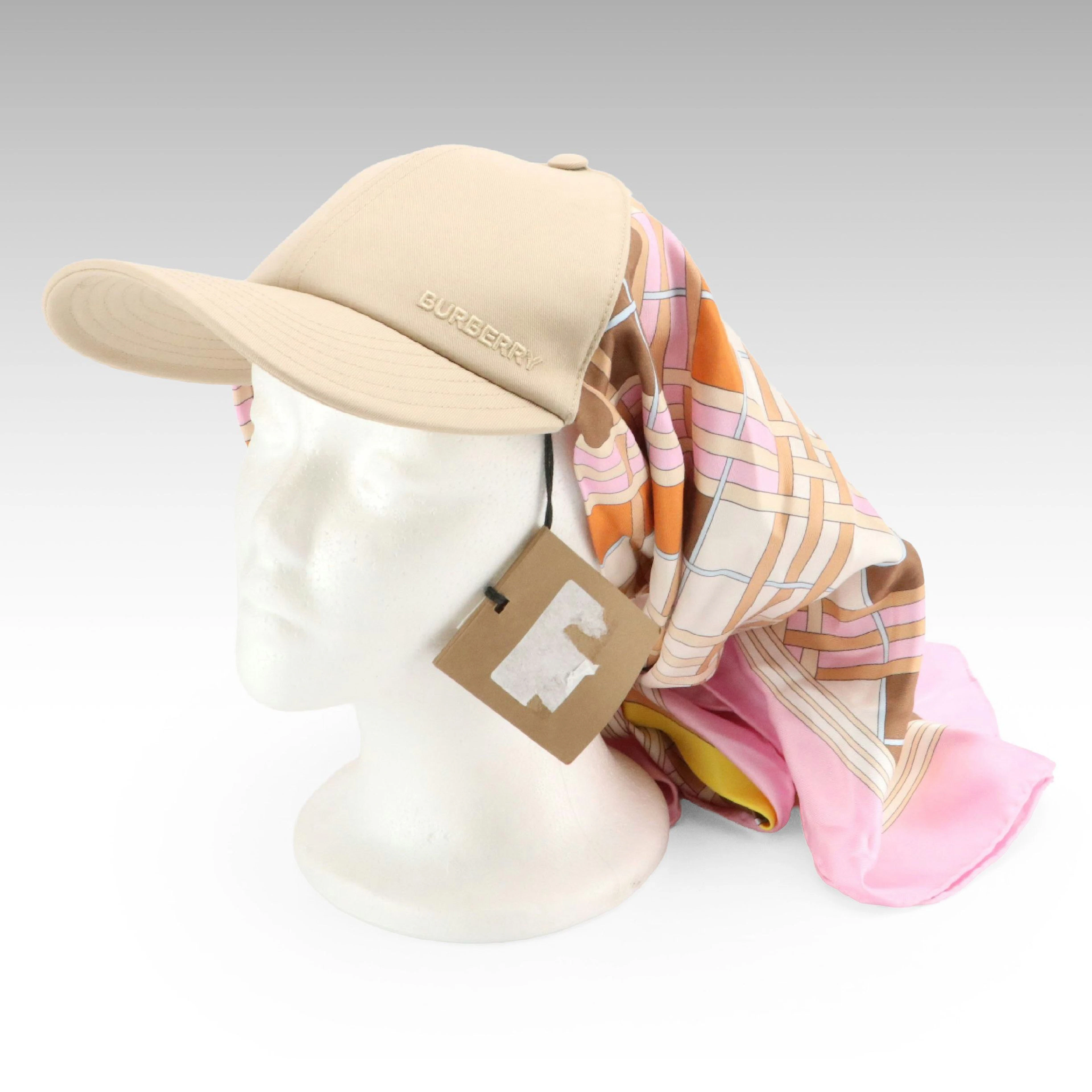 Burberry Candy Pink Silk Scarf Hybrid Cap
