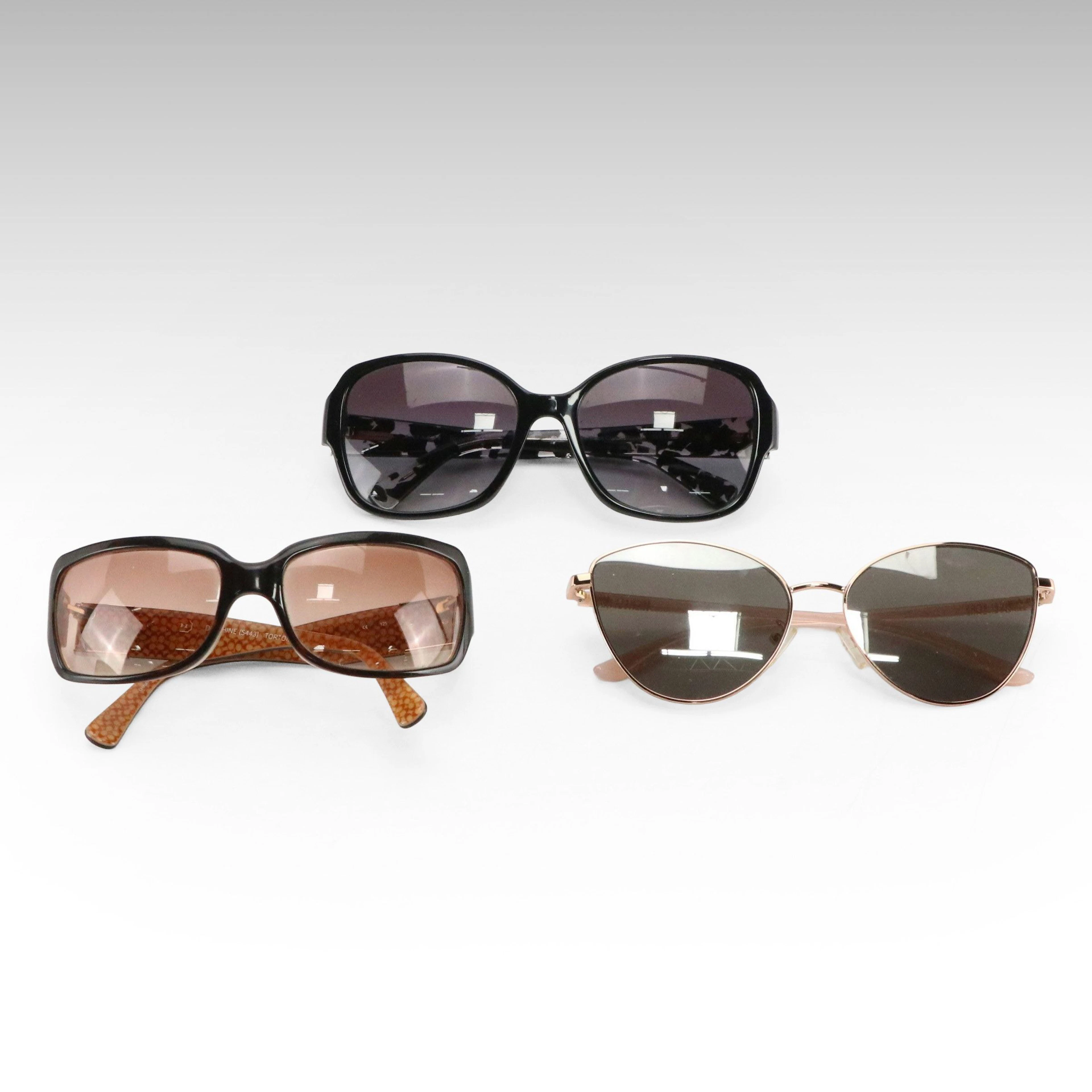 Coach Prescription Delphine S443 Tortoise, Black Crystal Mosaic & MK Sunglasses