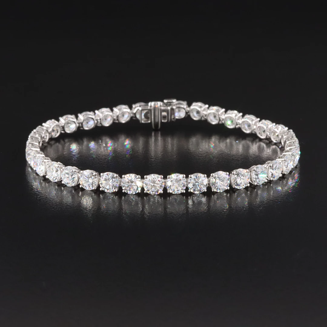 14K 14.90 CTW Lab Grown Diamond Line Bracelet