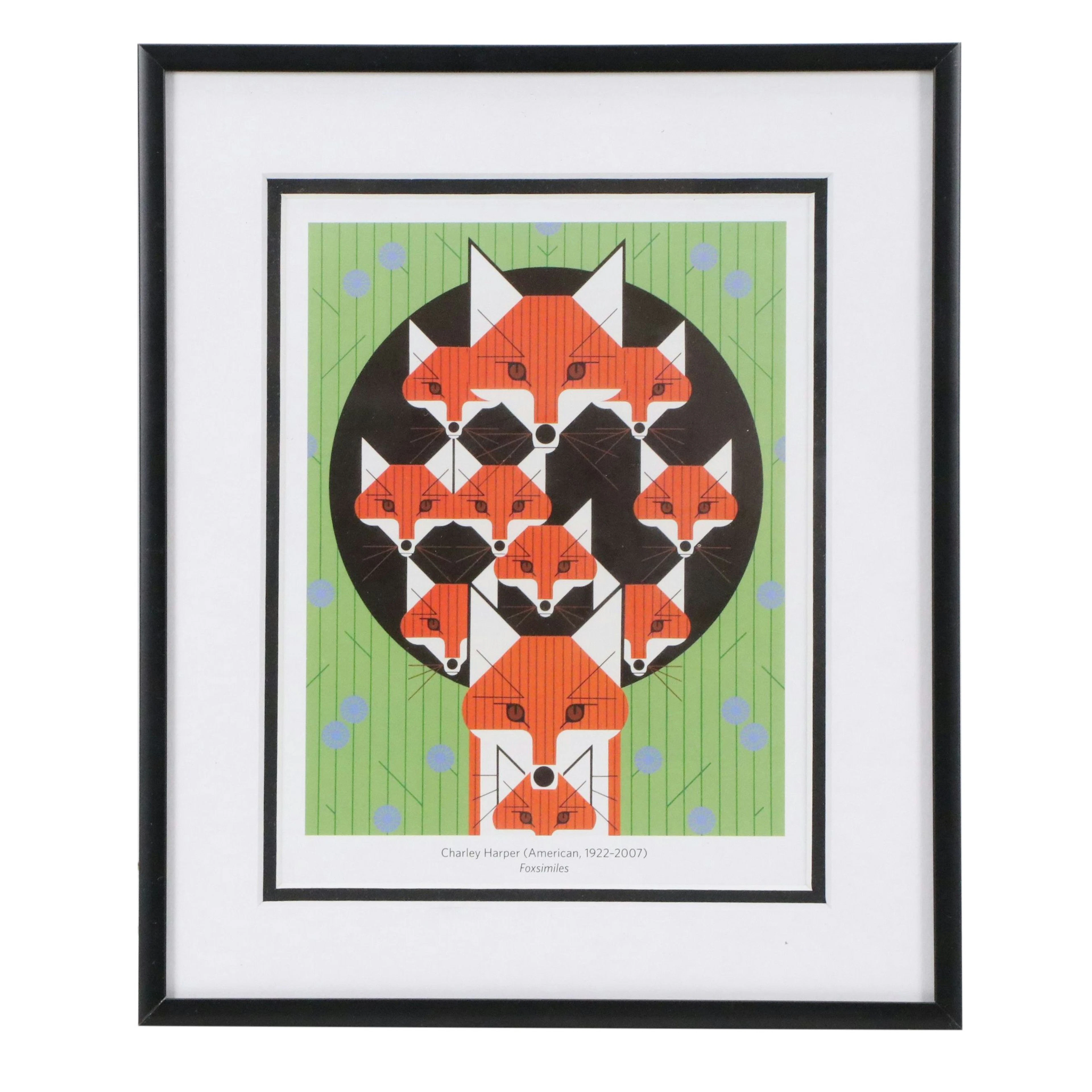 After Charley Harper Offset Lithograph "Foximilies"