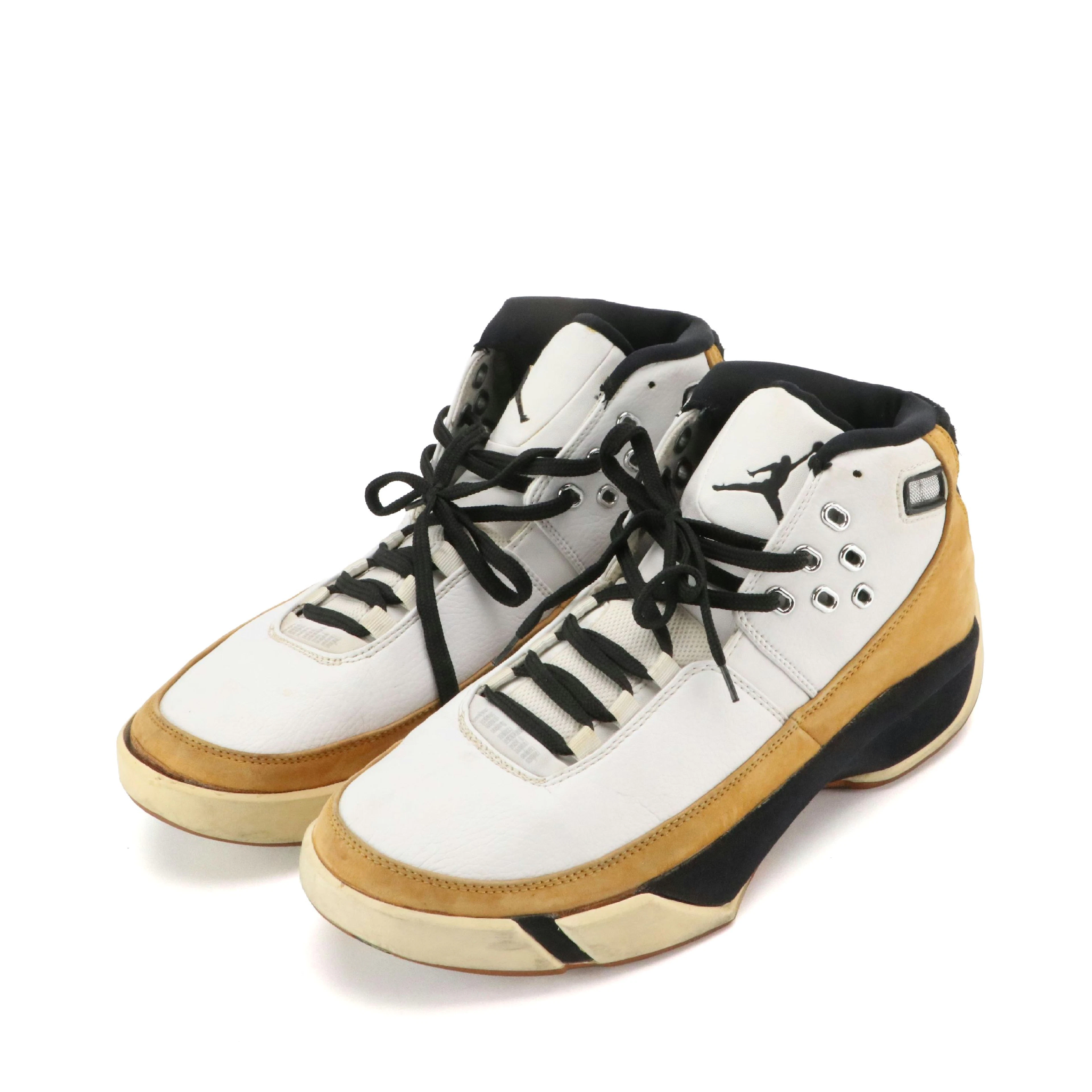 Men's Nike Air Jordan Work'M "Chutney" High-Top Leather Sneakers