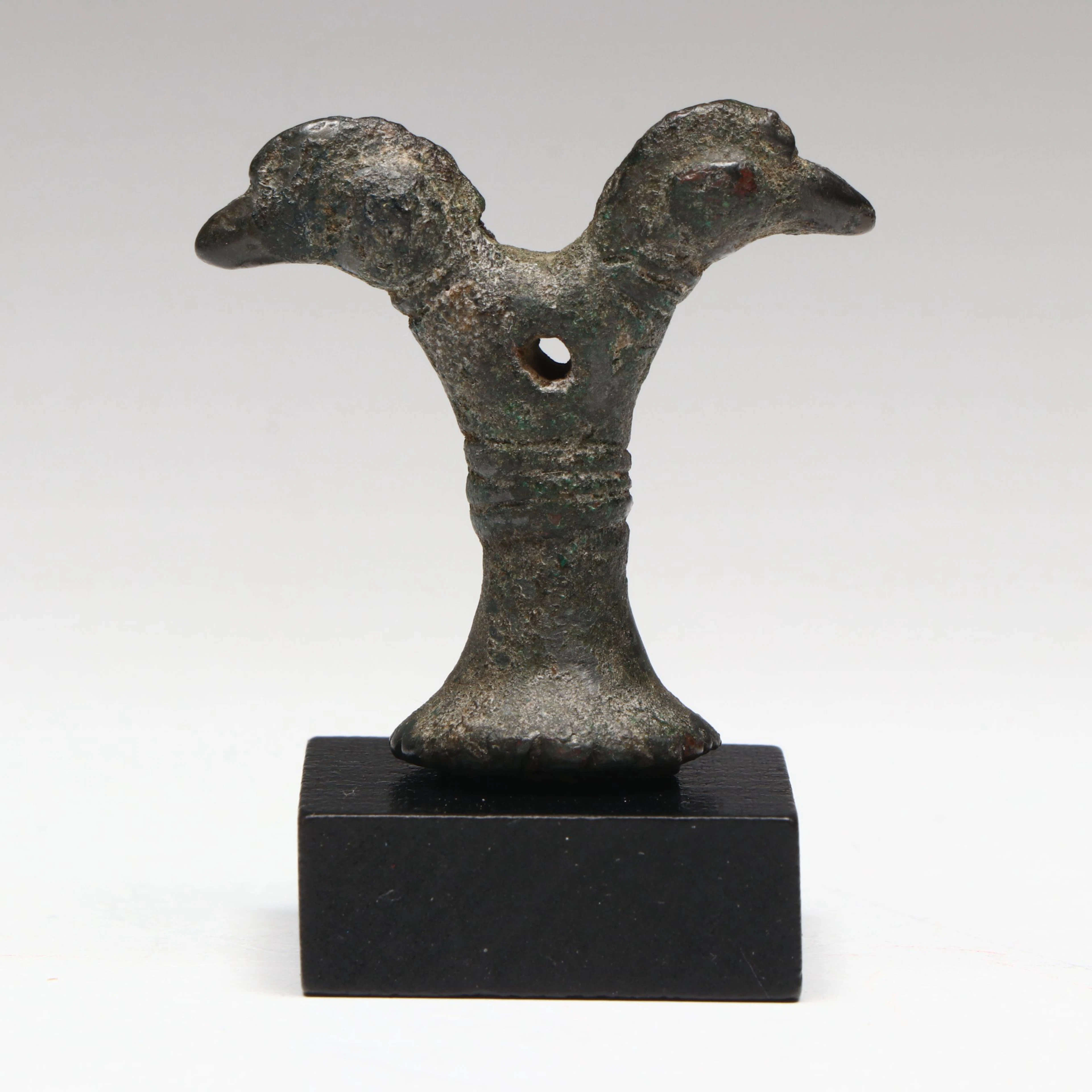 Luristan Bronze Finial with Two Bird Heads, Circa 1000–700 BCE