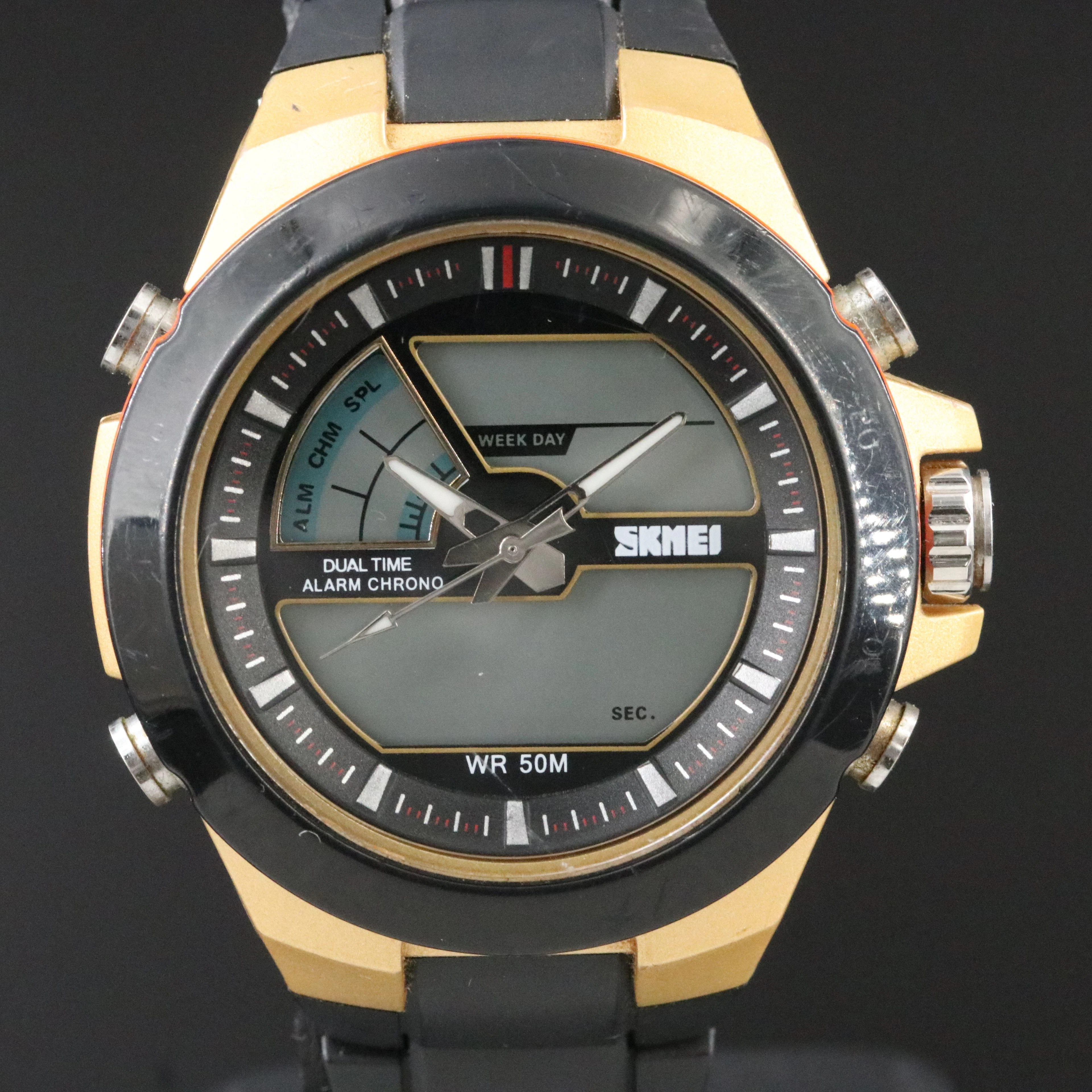 SKMEI 1016 Dual Time Analog and Digital Sports Watch