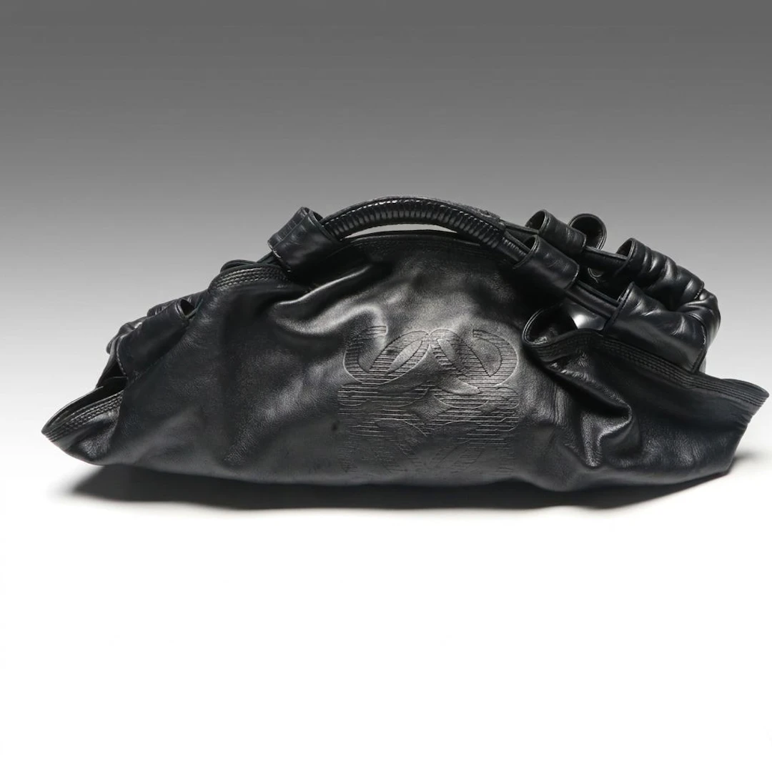 Loewe Black Anagram Embossed Nappa Aire Tote Bag