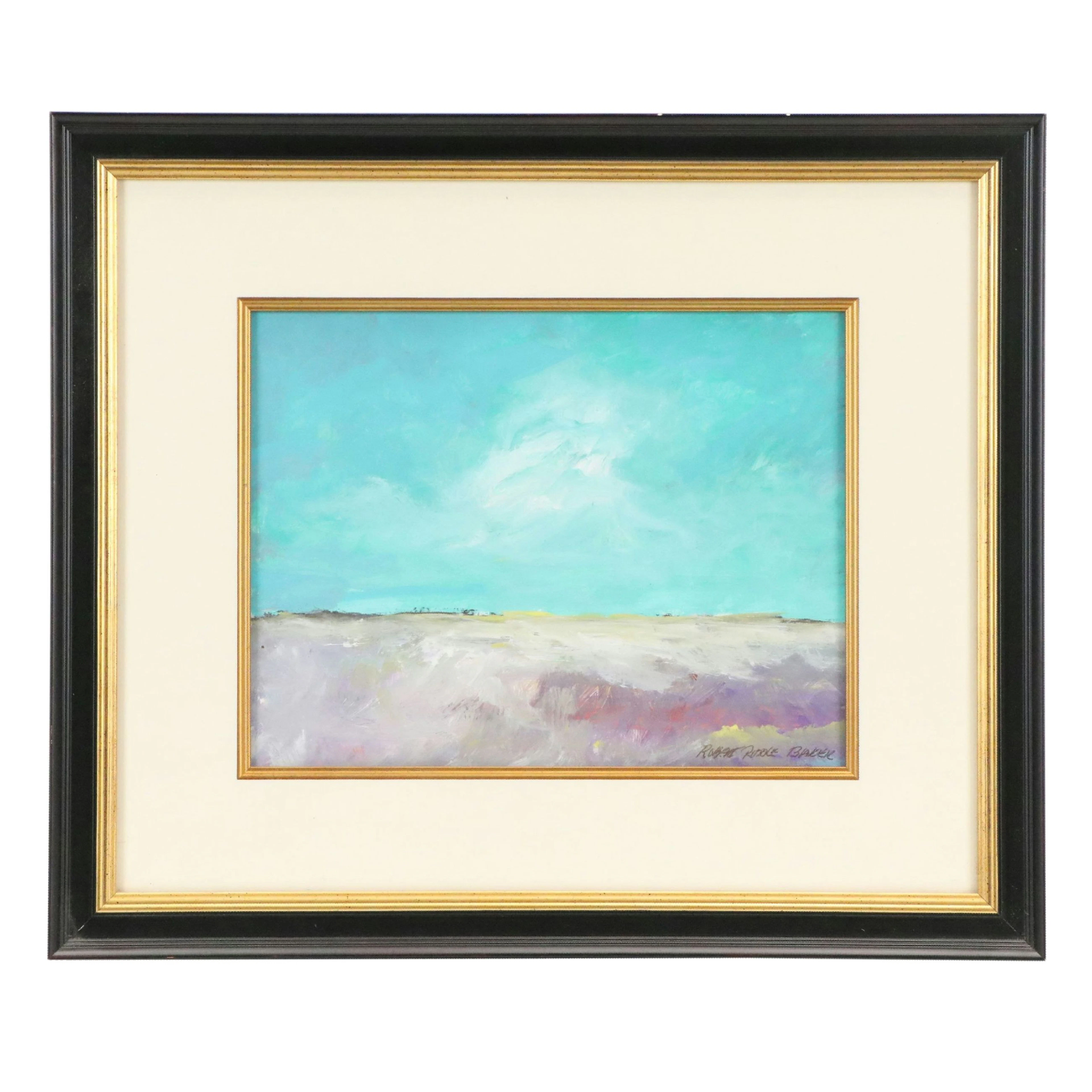 Robert Riddle Baker Acrylic Painting "Winter Watch," 2020
