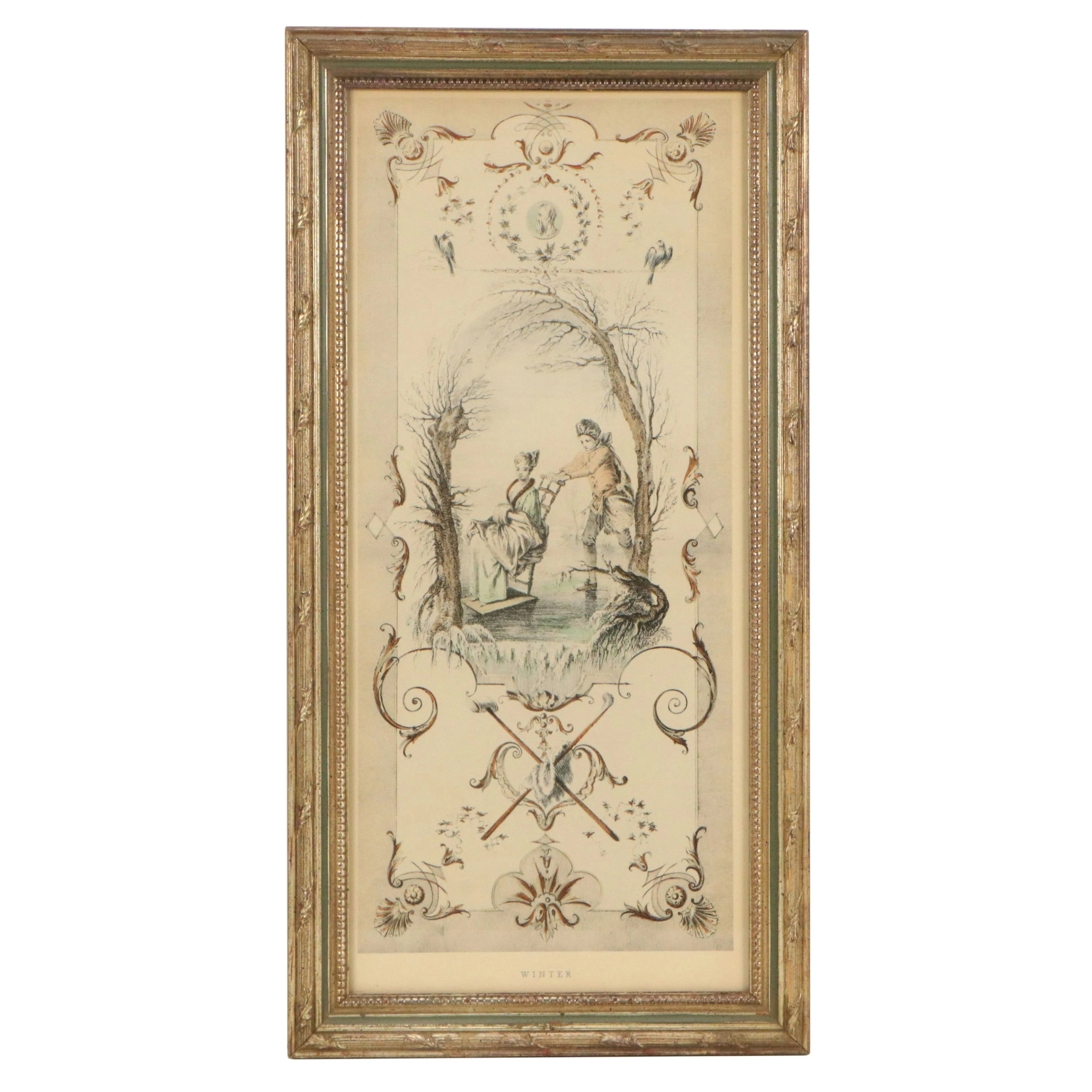 Collotype After François Boucher "Winter"