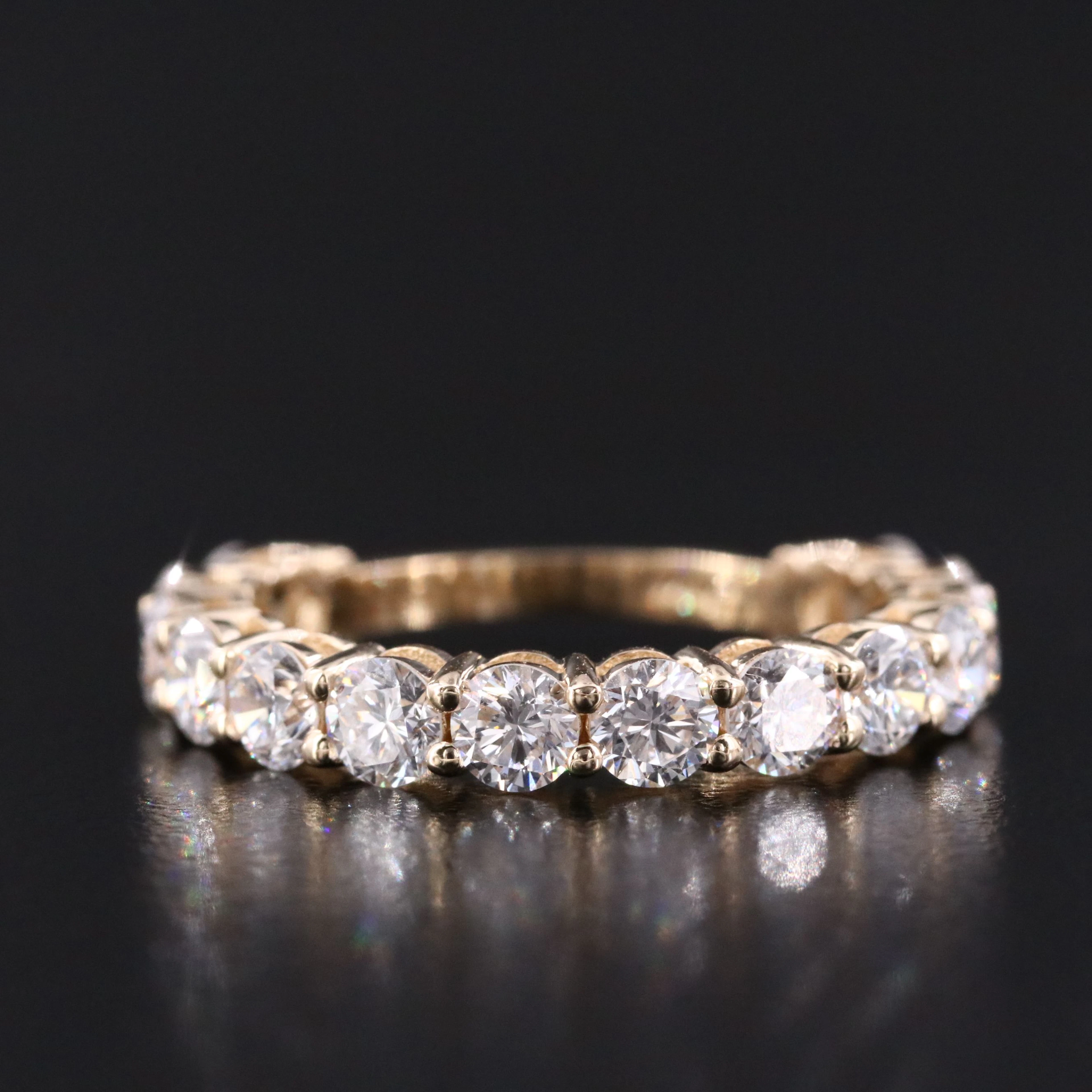14K 2.30 CTW Lab Grown Diamond Band with IGI Jewelry Report