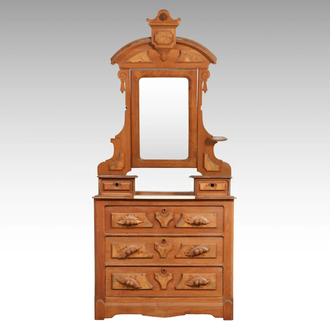 Victorian Renaissance Revival Walnut Dresser, Late 19th Century
