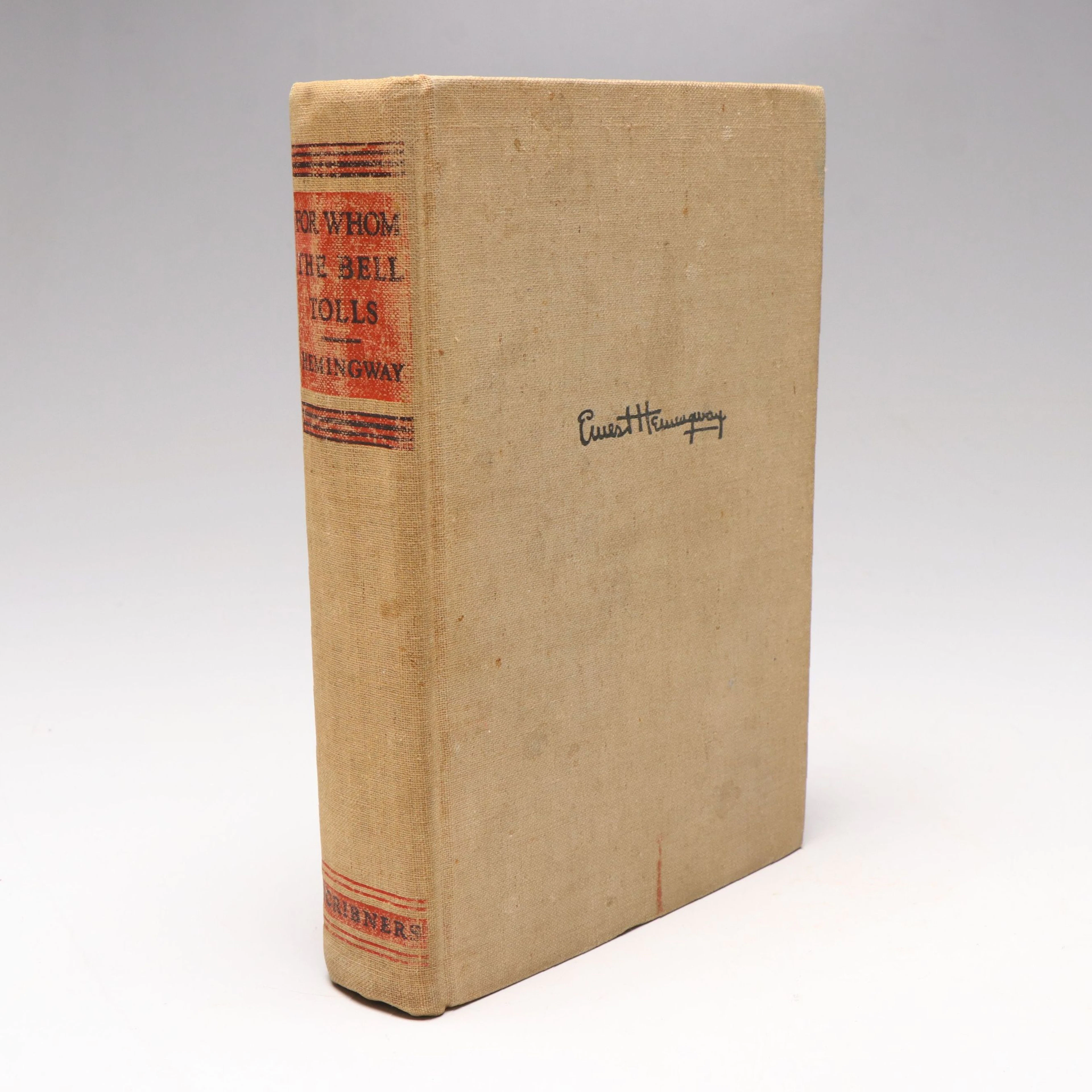 First Printing "For Whom the Bell Tolls" by Ernest Hemingway, 1940