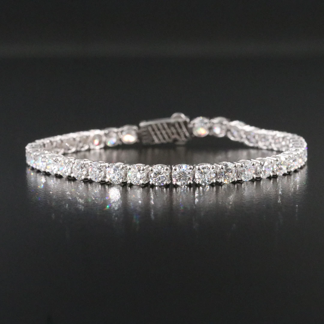 14K 7.09 CTW Lab Grown Diamond Line Bracelet