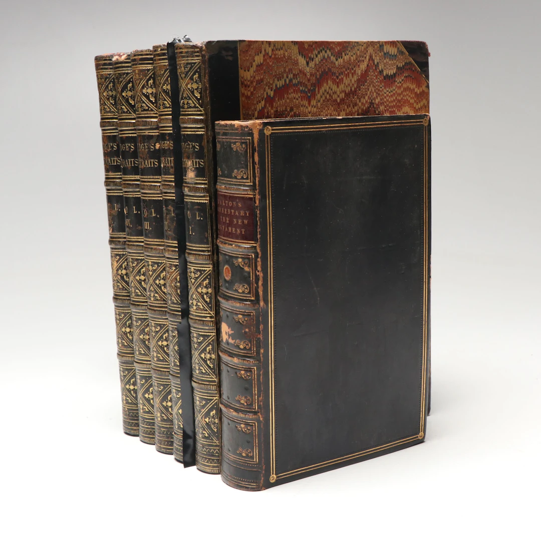 "Portraits of Illustrious Personages of Great Britain" Five-Volume Set and More