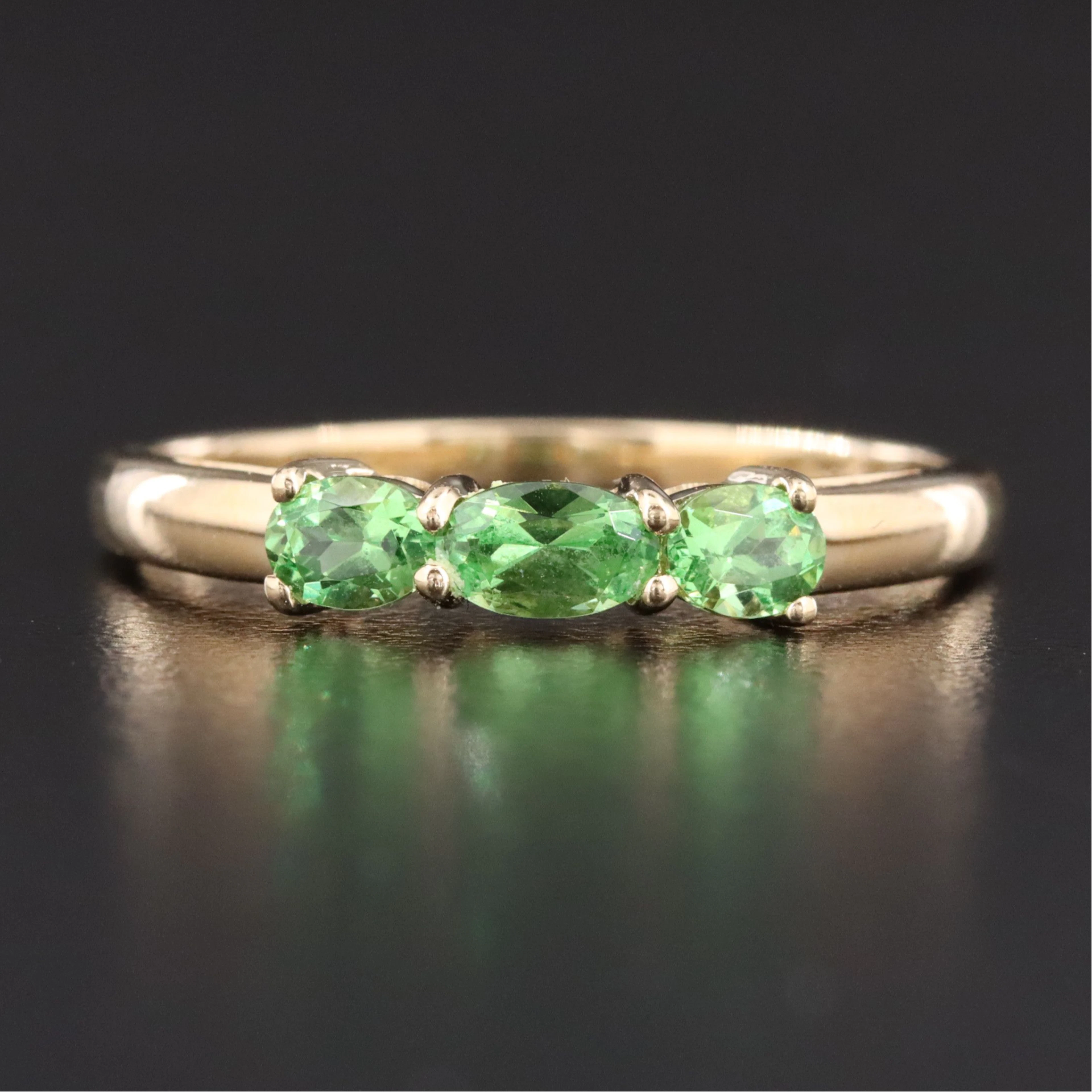 14K Tsavorite Ring