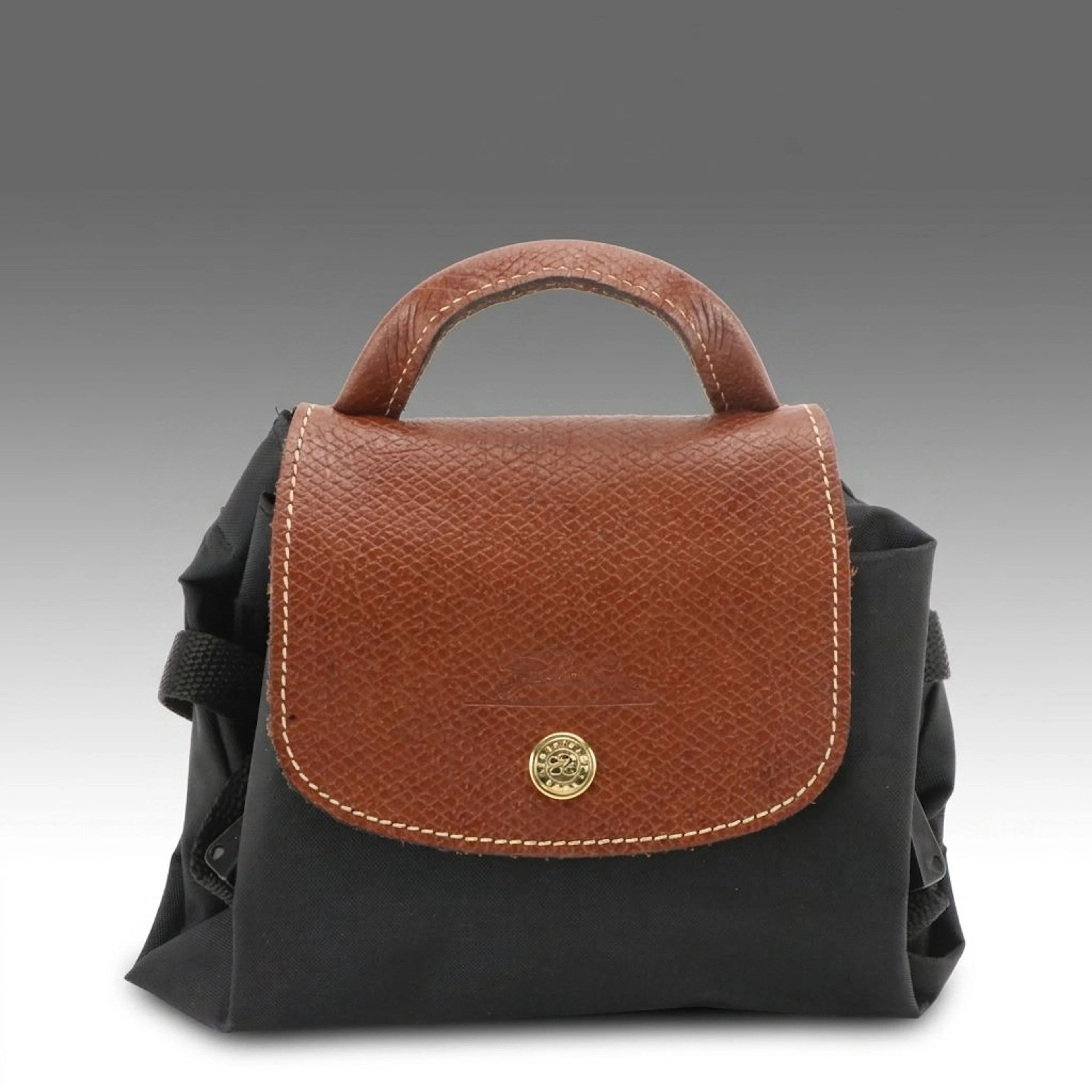 Longchamp Le Pliage Sac a Dos XS Drawstring Backpack Bag, Vintage