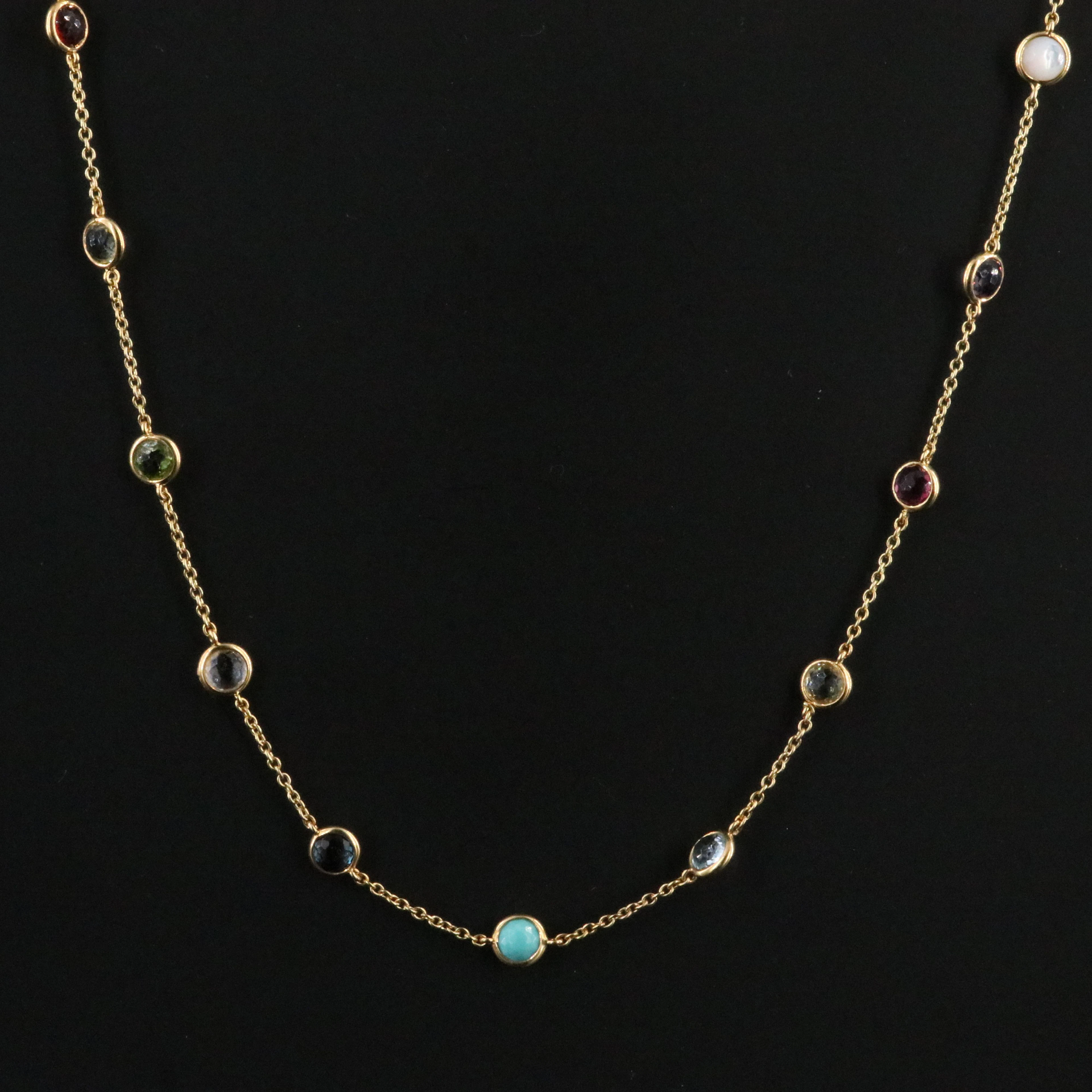 Ippolita 18K Rock Candy Multi-Gemstone Station Necklace