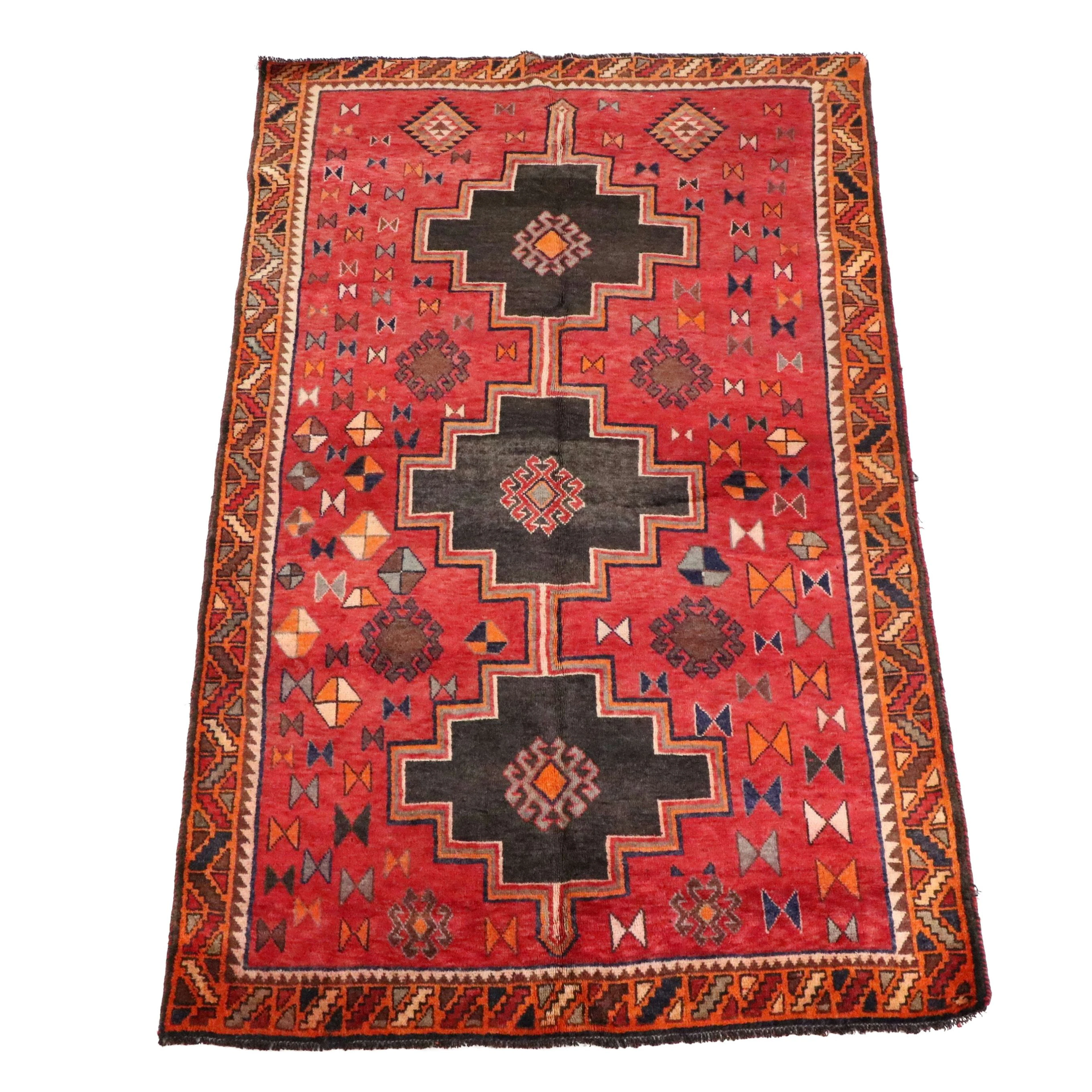 5'5 x 8'8 Hand-Knotted Persian Shiraz Area Rug