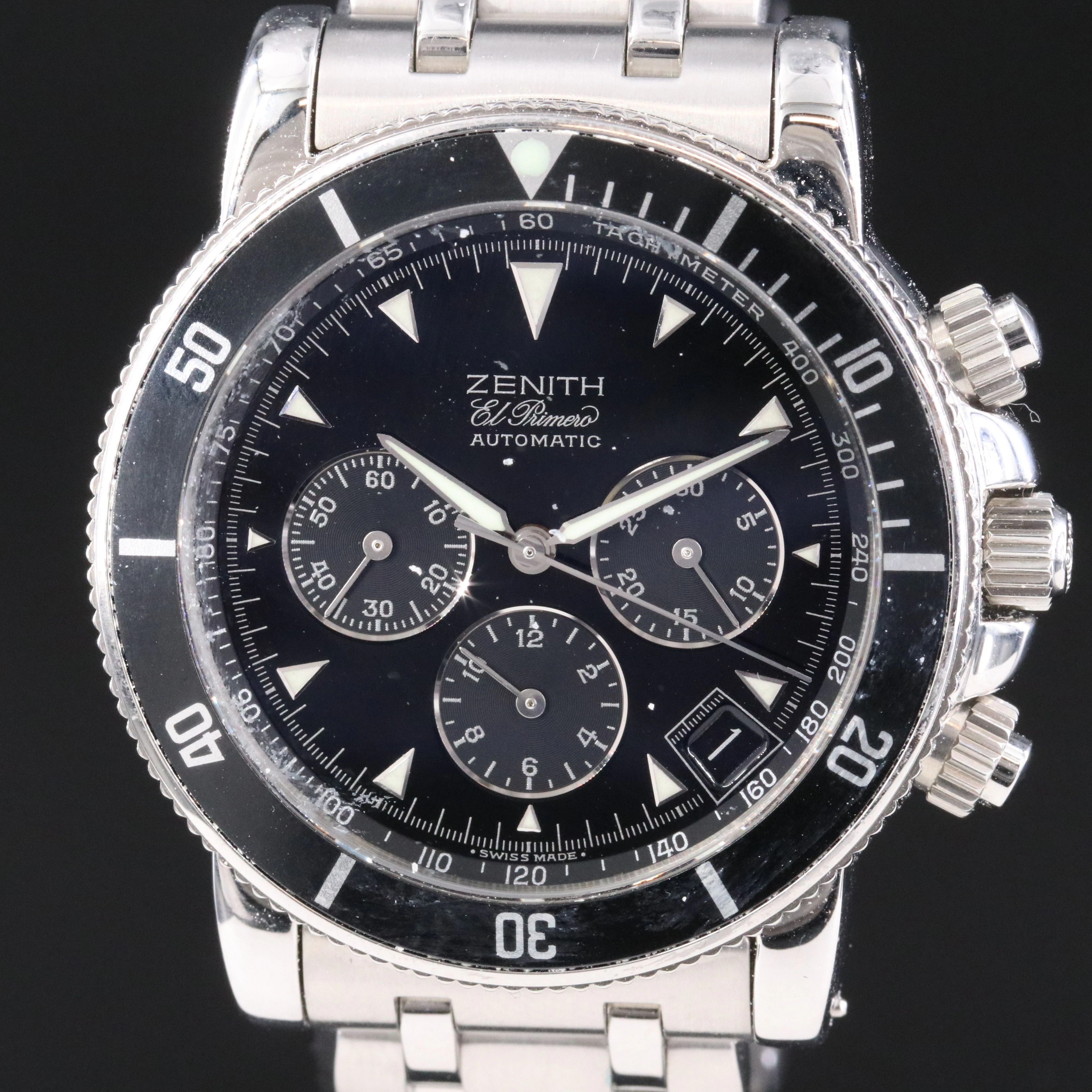 Zenith El Primero Rainbow Chronograph Neo-Vintage Watch c.2000