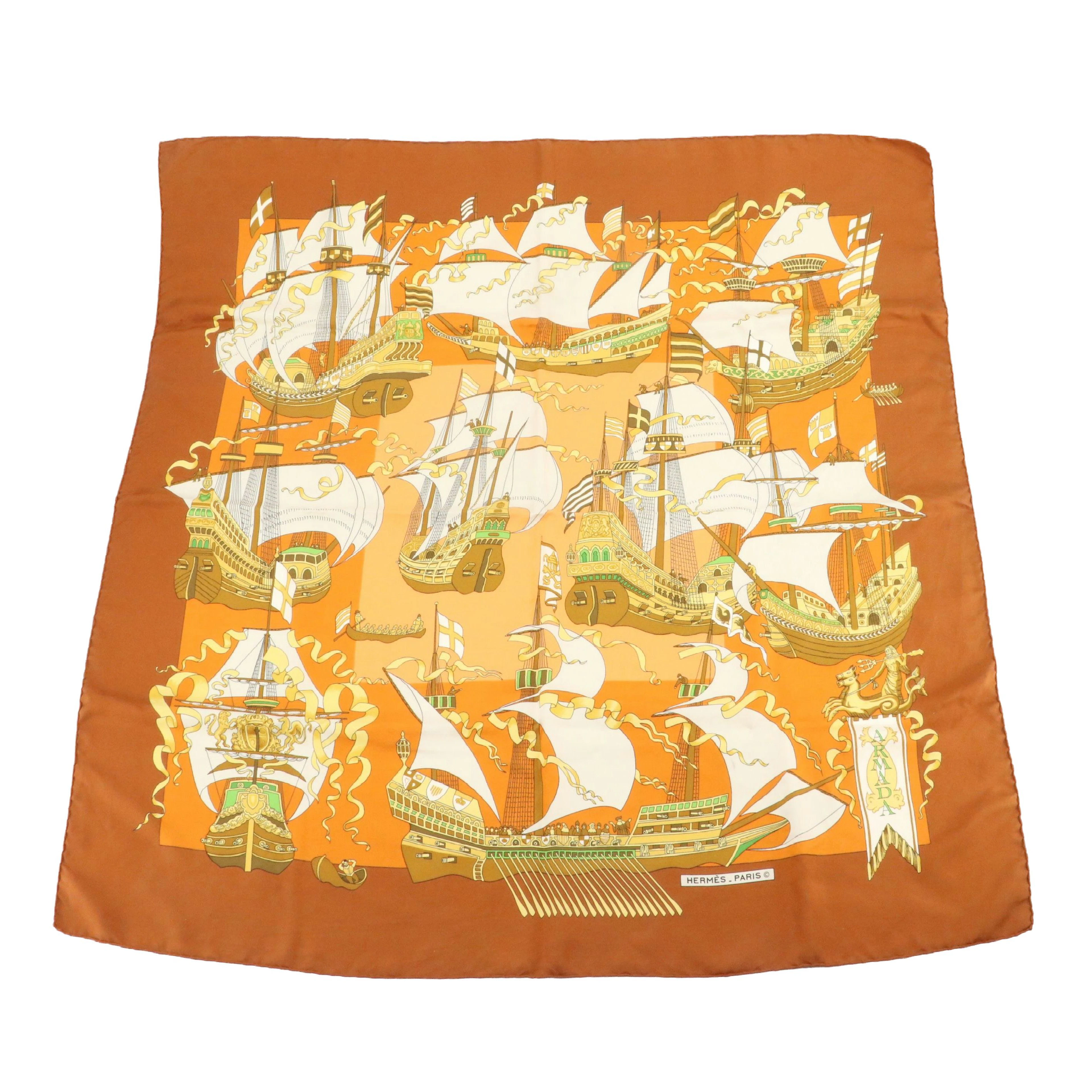 Hermés Early Issue "Armada" Silk Twill Scarf