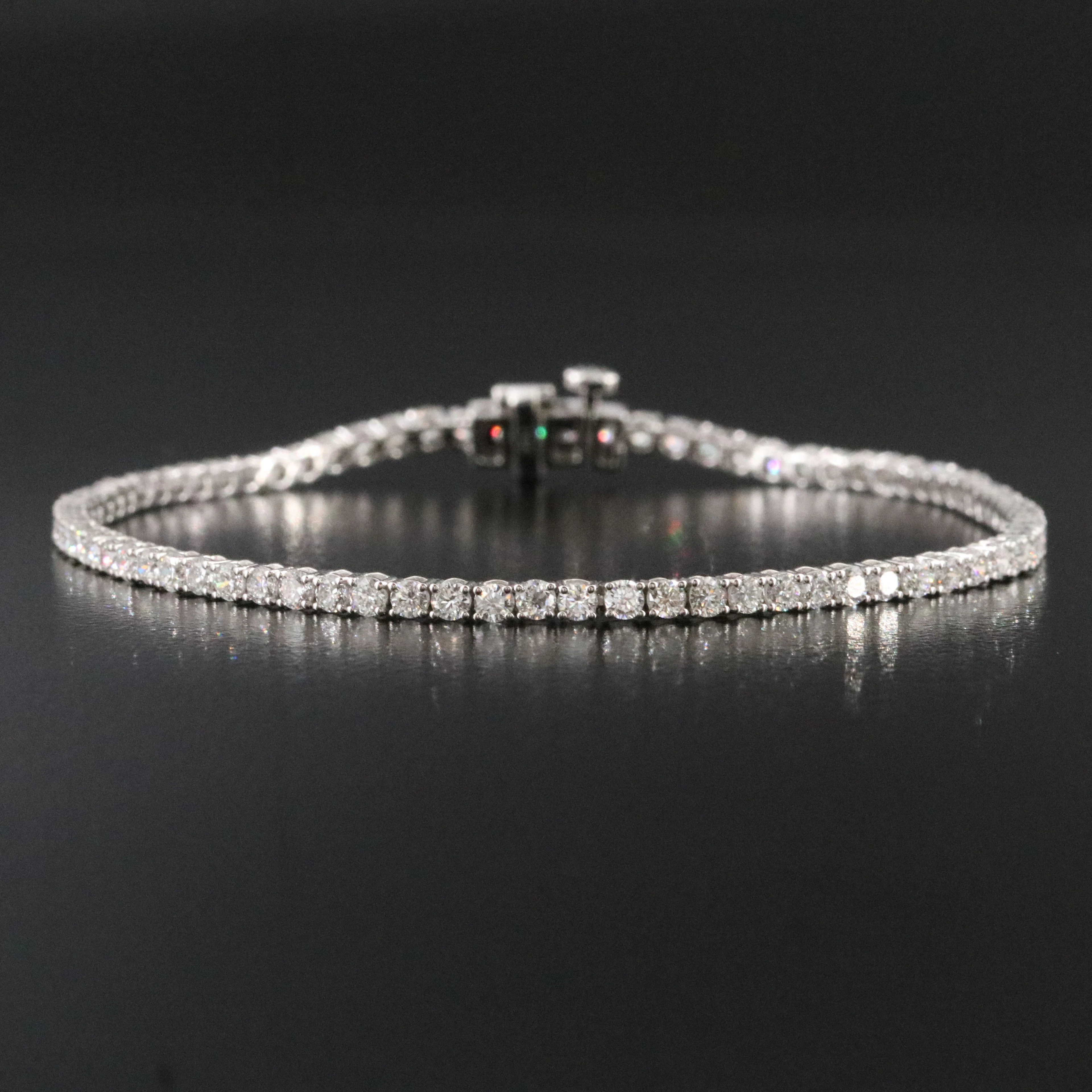 14K 2.98 CTW Lab Grown Diamond Line Bracelet