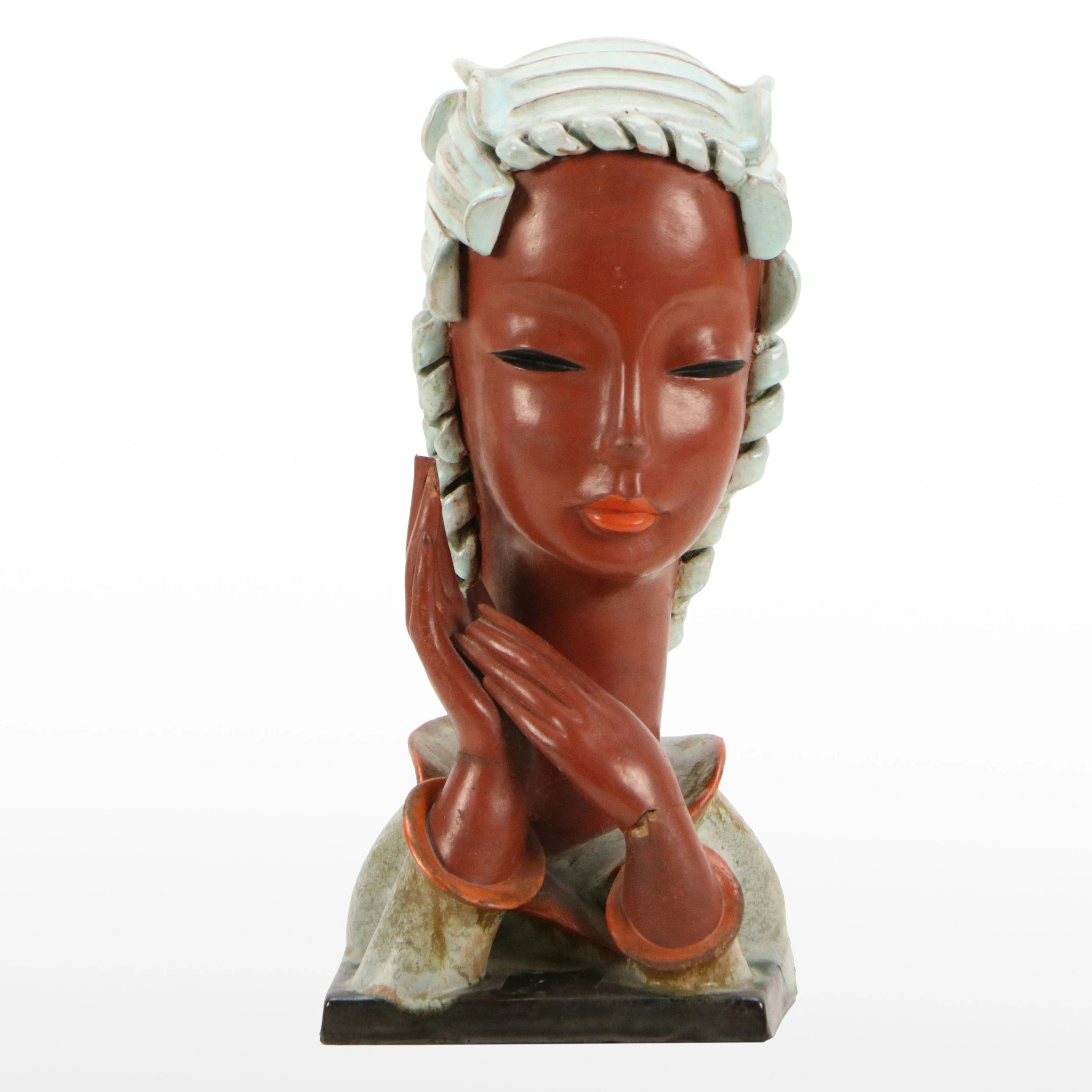 Goldscheider Terracotta Sculpture "Femme applaudissant"