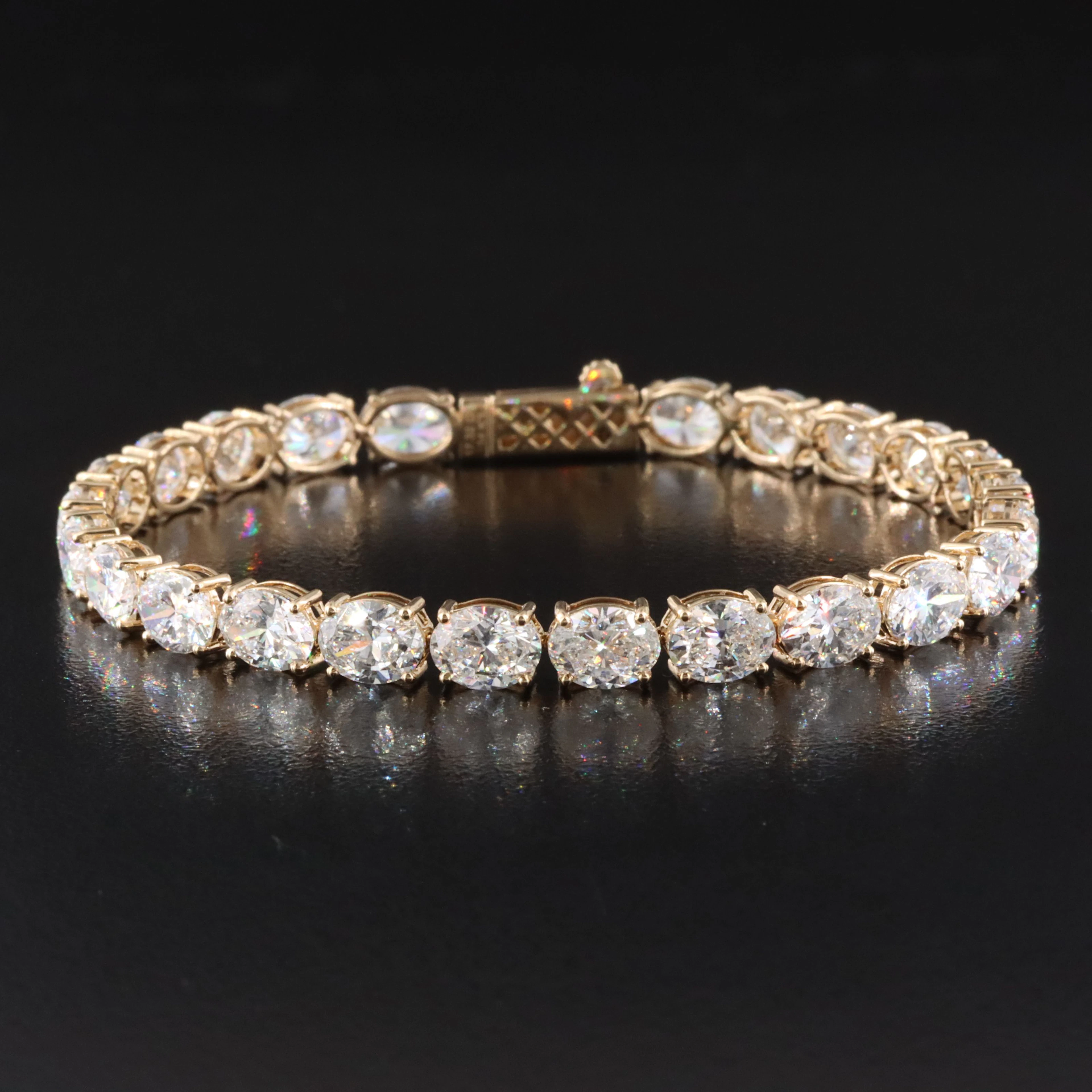14K 17.32 CTW Lab Grown Diamond Line Bracelet