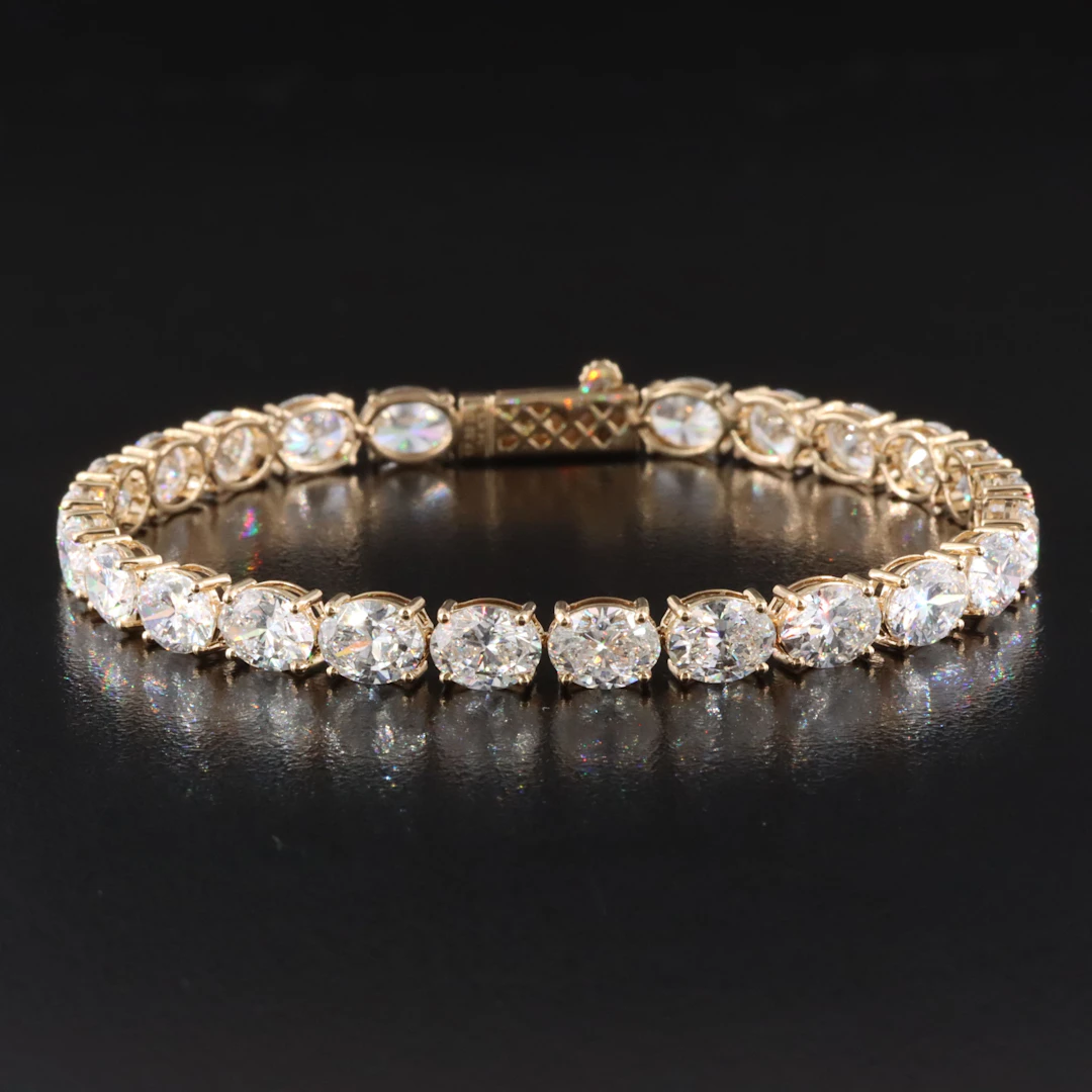 14K 17.32 CTW Lab Grown Diamond Line Bracelet
