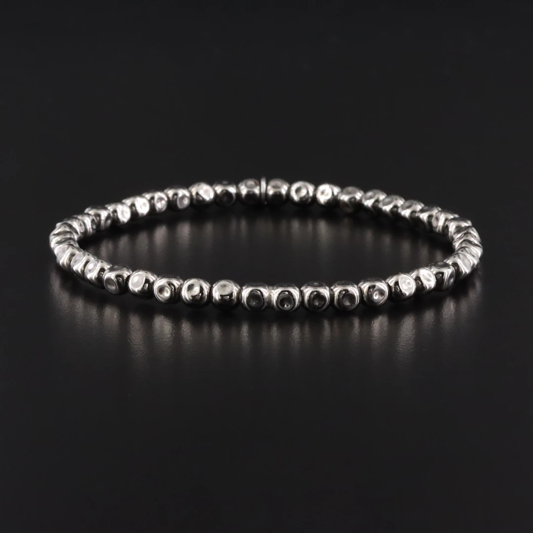 Tateossian Sterling Bead Bracelet