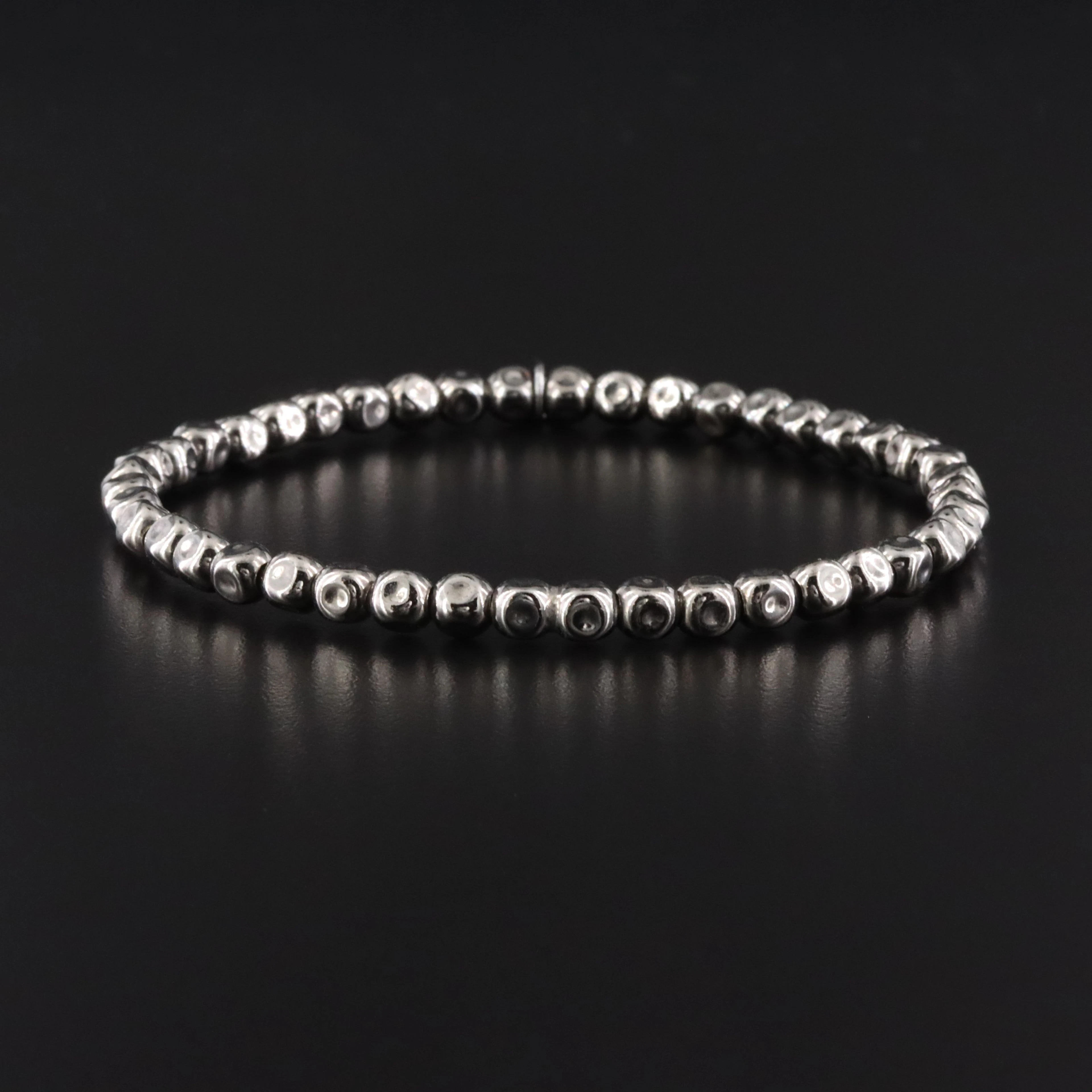 Tateossian Sterling Bead Bracelet