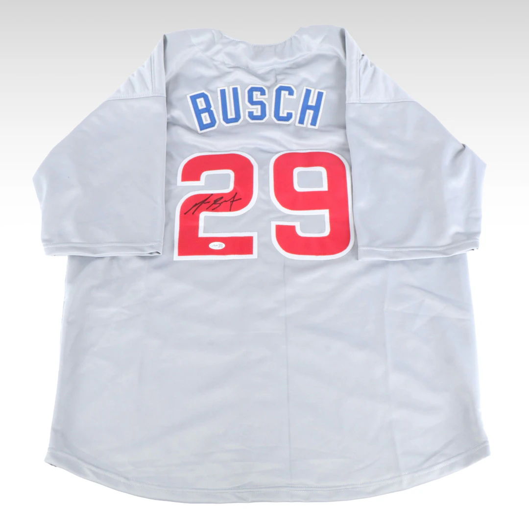 Michael Busch Signed Chicago Cubs Baseball Jersey, JSA