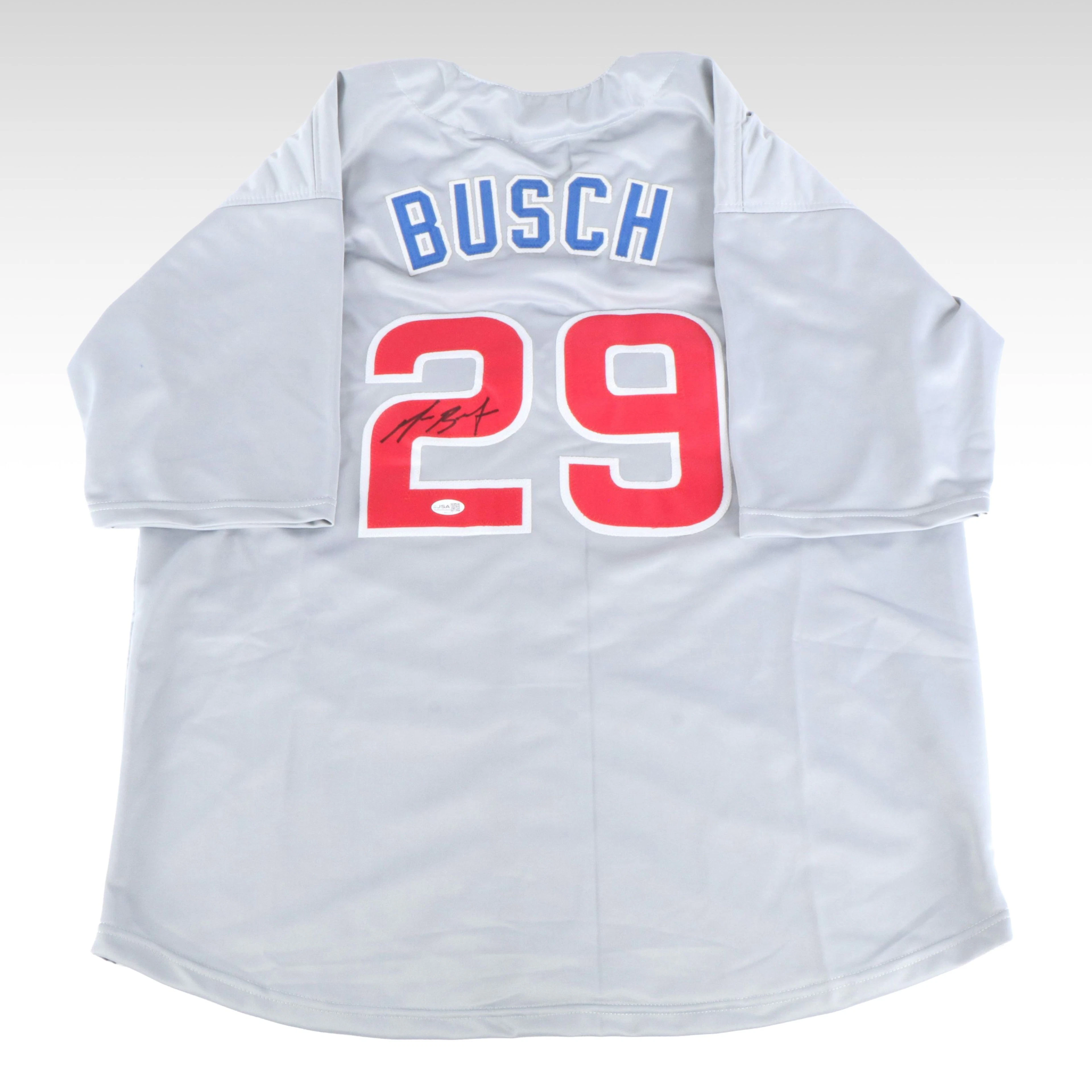 Michael Busch Signed Chicago Cubs Baseball Jersey, JSA