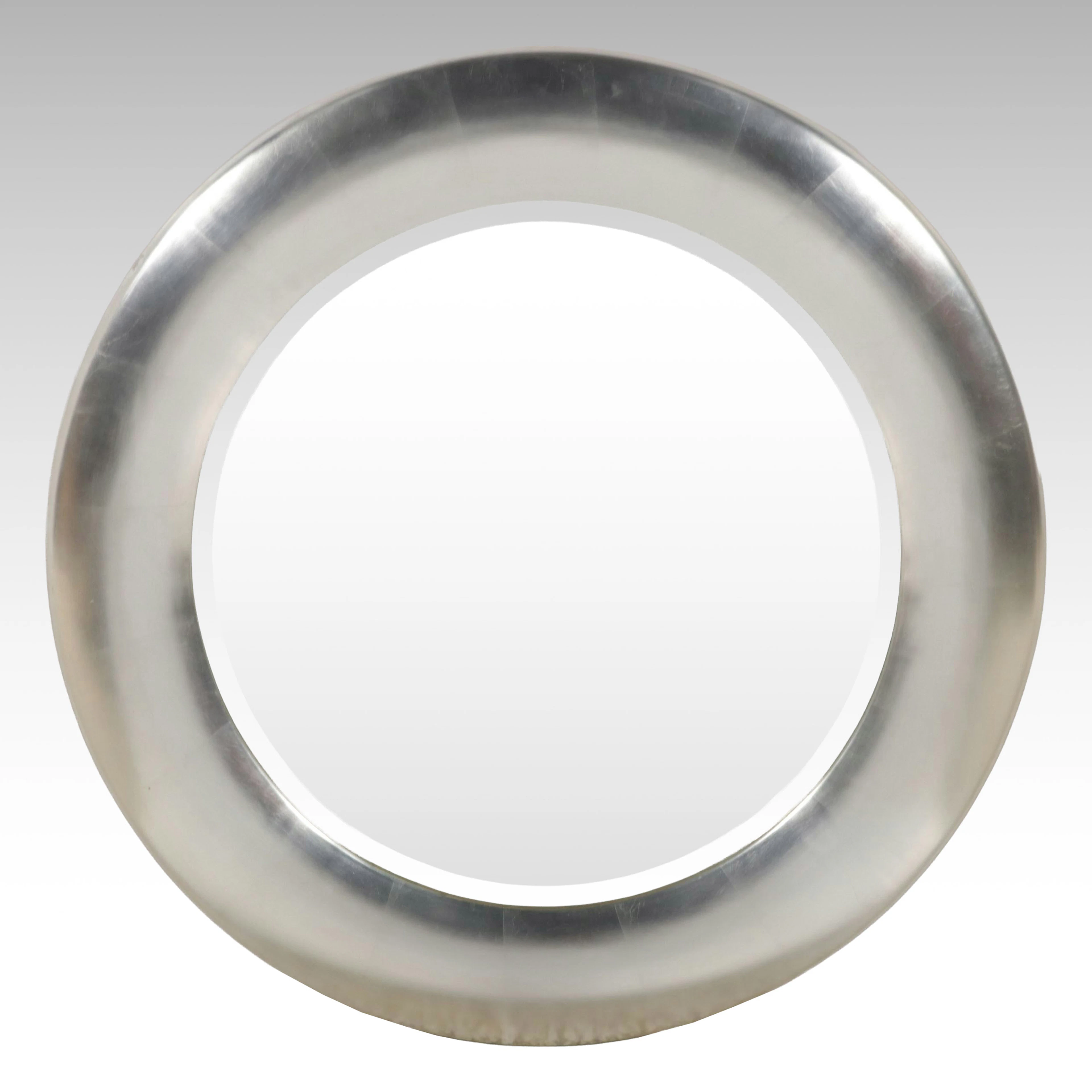 Ethan Allen Silver Frame Round Wall Mirror