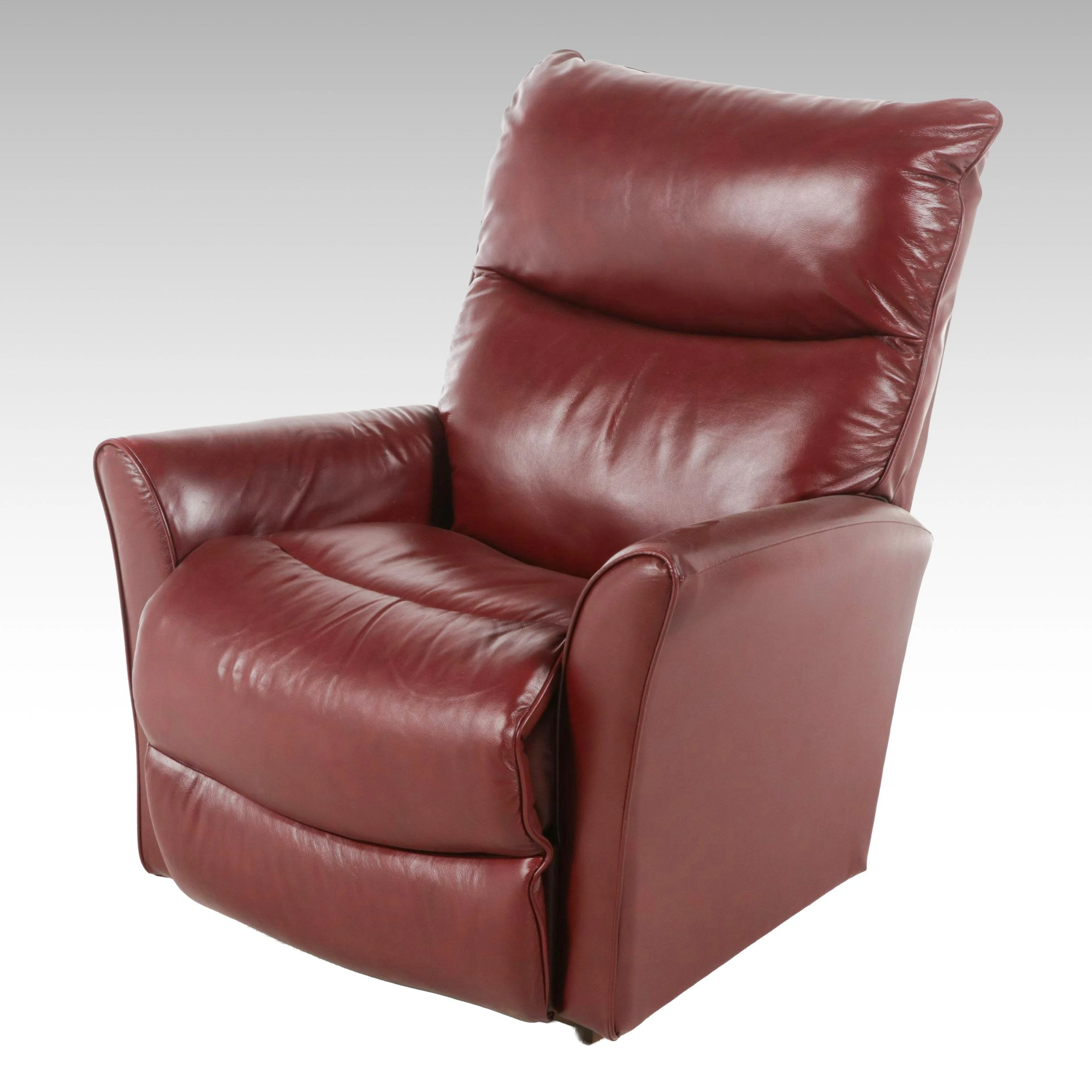 La-Z-Boy Leather Reclining Rocking Armchair, Late 20th Century