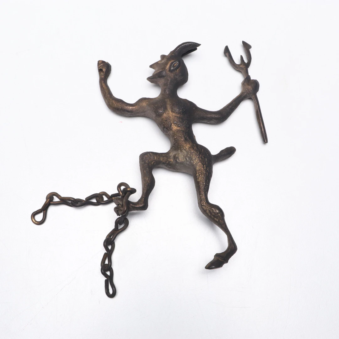 Victorian Satyr Chimney Damper Pull Chain