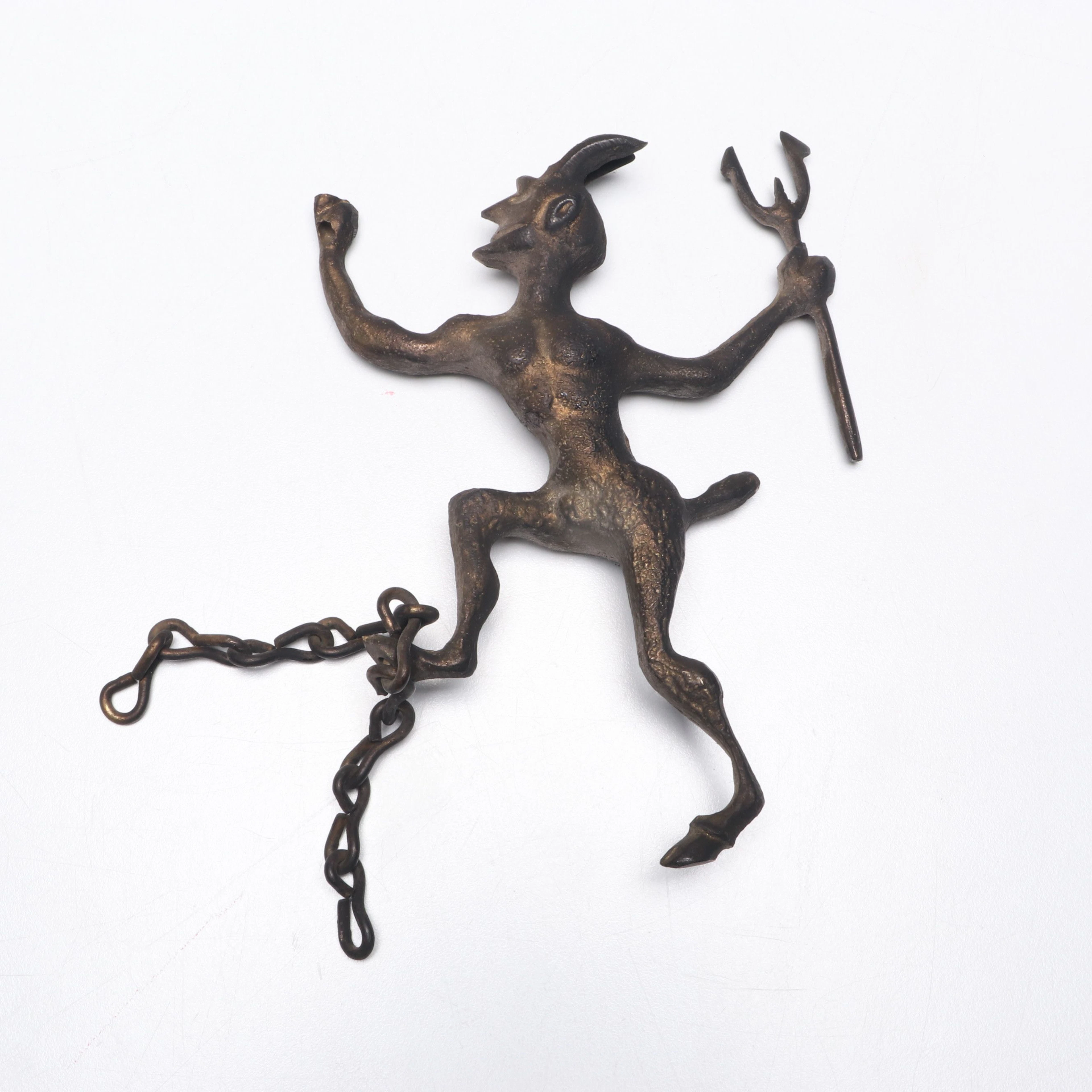 Victorian Satyr Chimney Damper Pull Chain