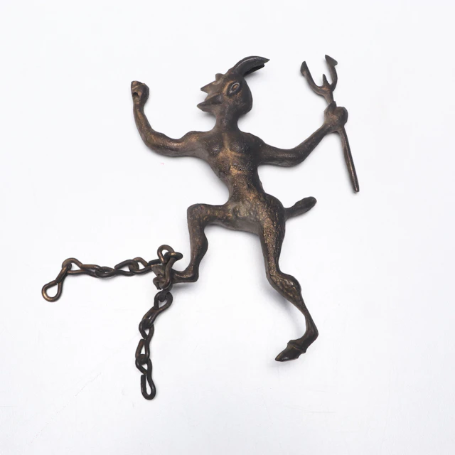 Victorian Satyr Chimney Damper Pull Chain